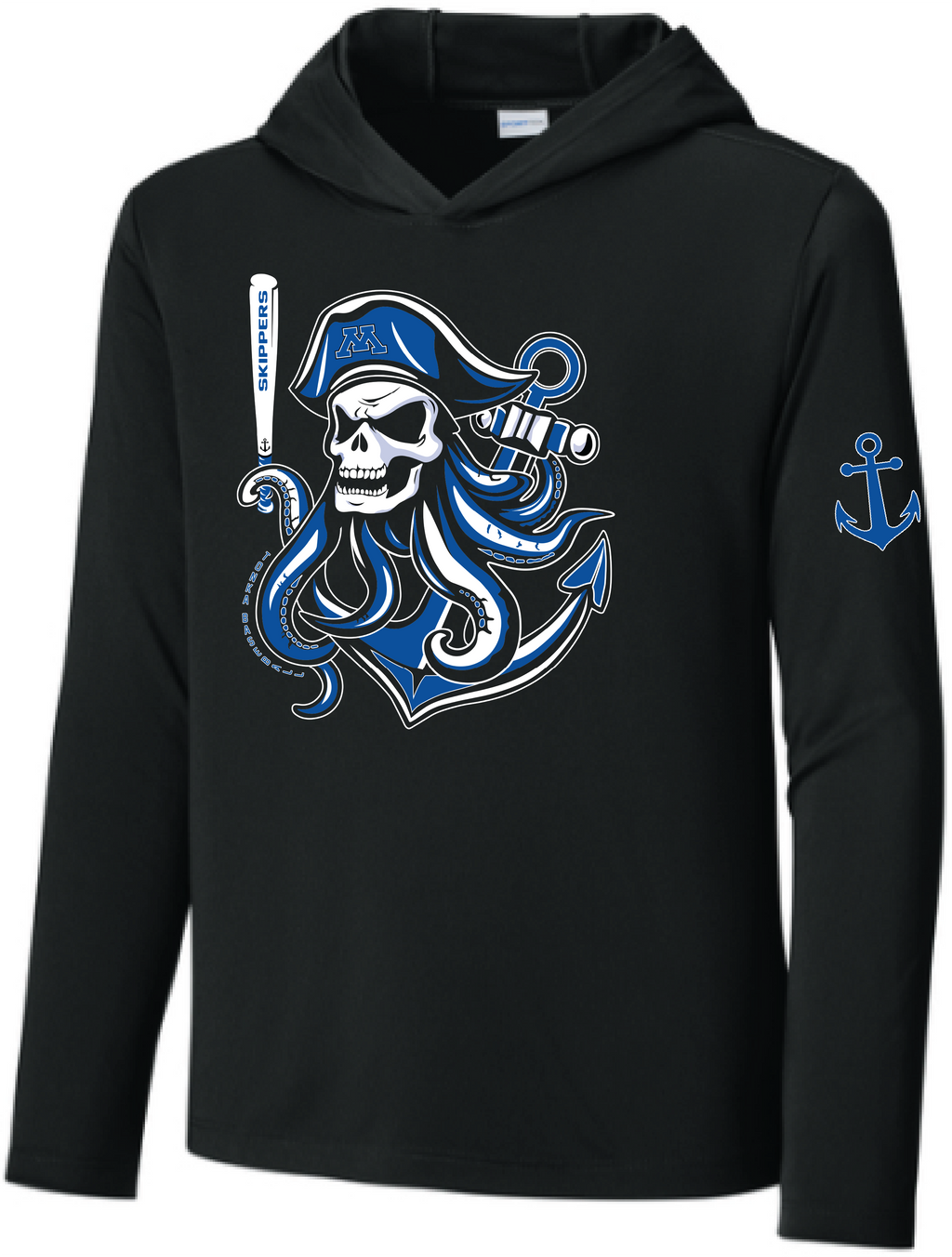 Baseball Youth UV Pro Long Sleeve Hooded Tee