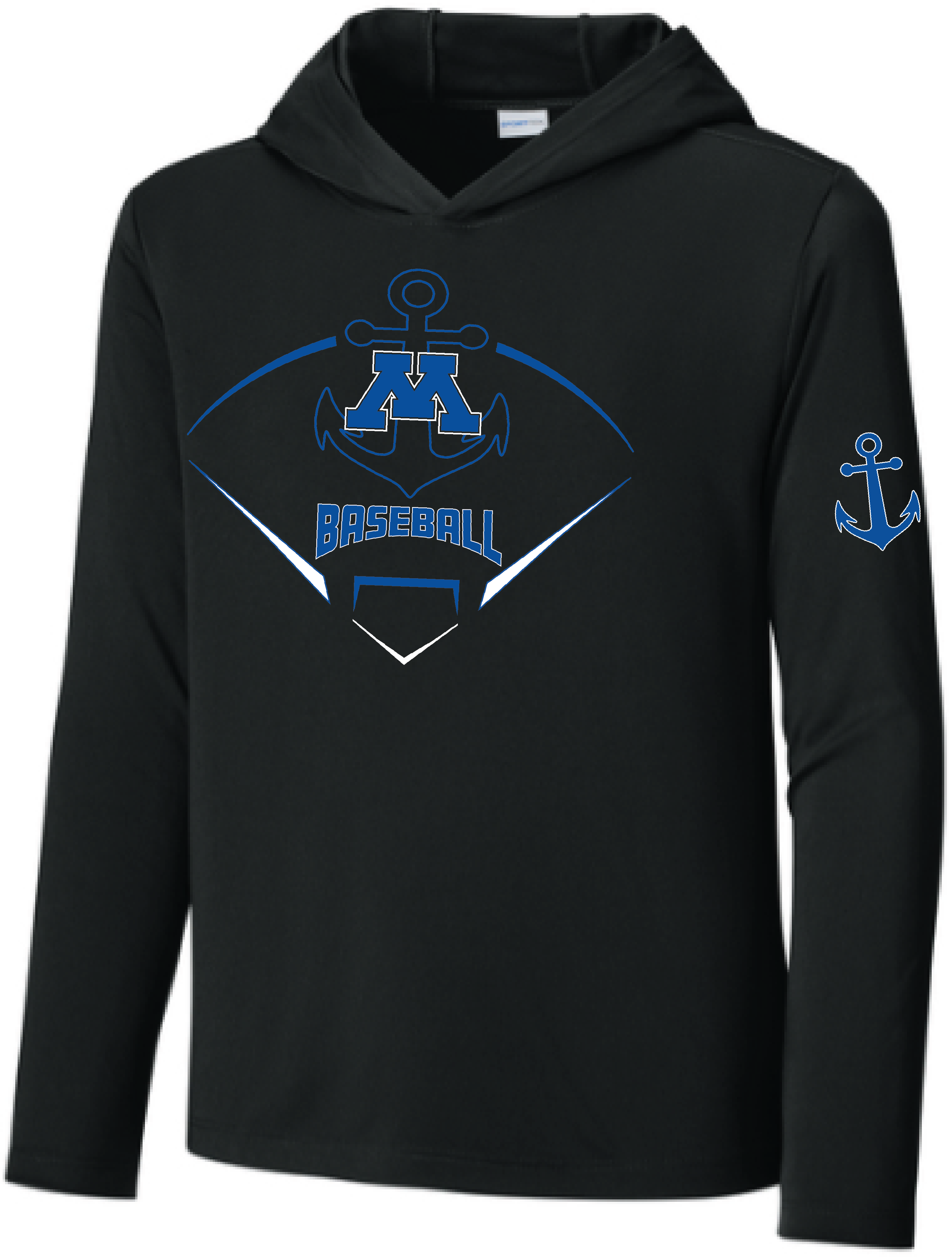 Baseball Youth UV Pro Long Sleeve Hooded Tee