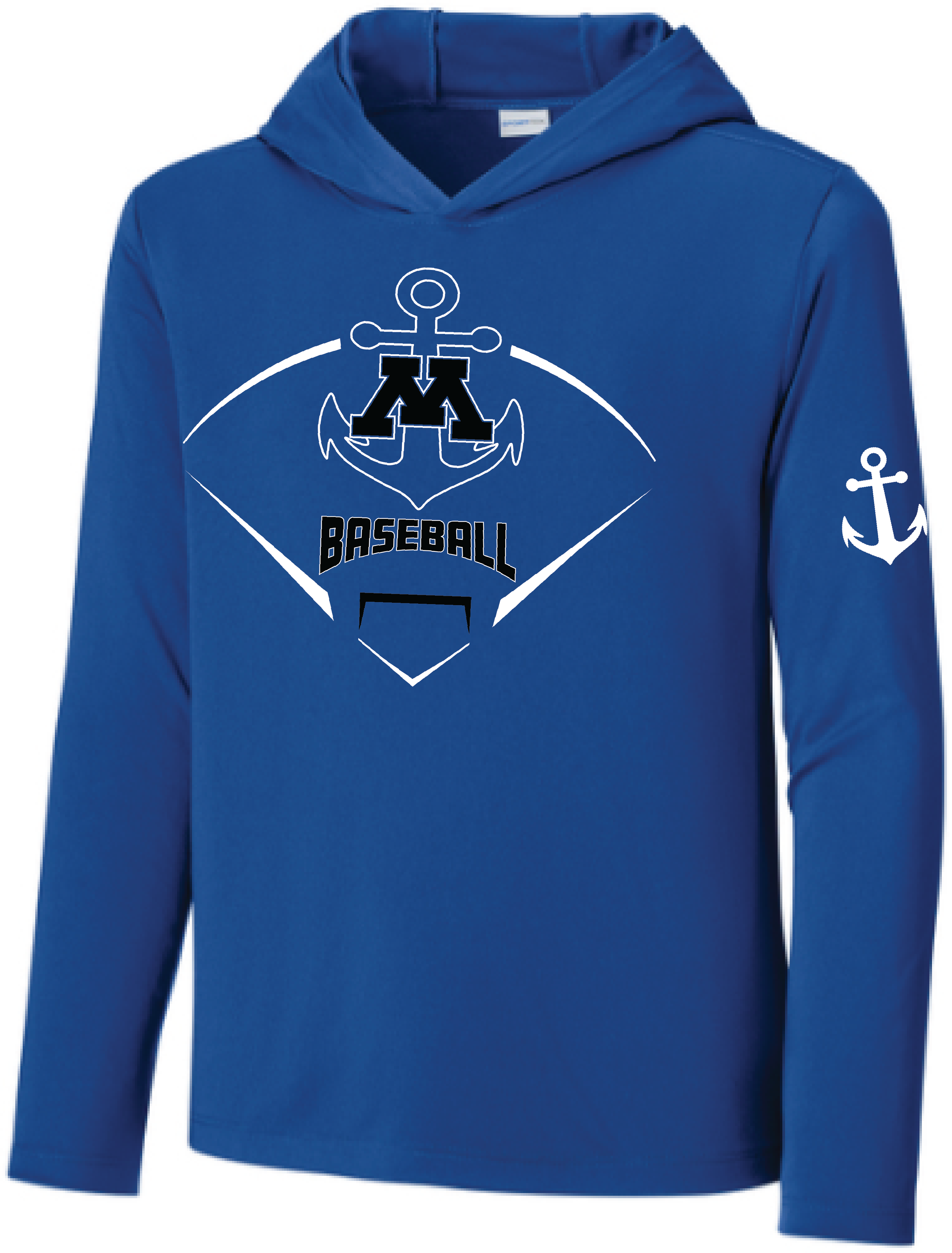 Baseball Youth UV Pro Long Sleeve Hooded Tee