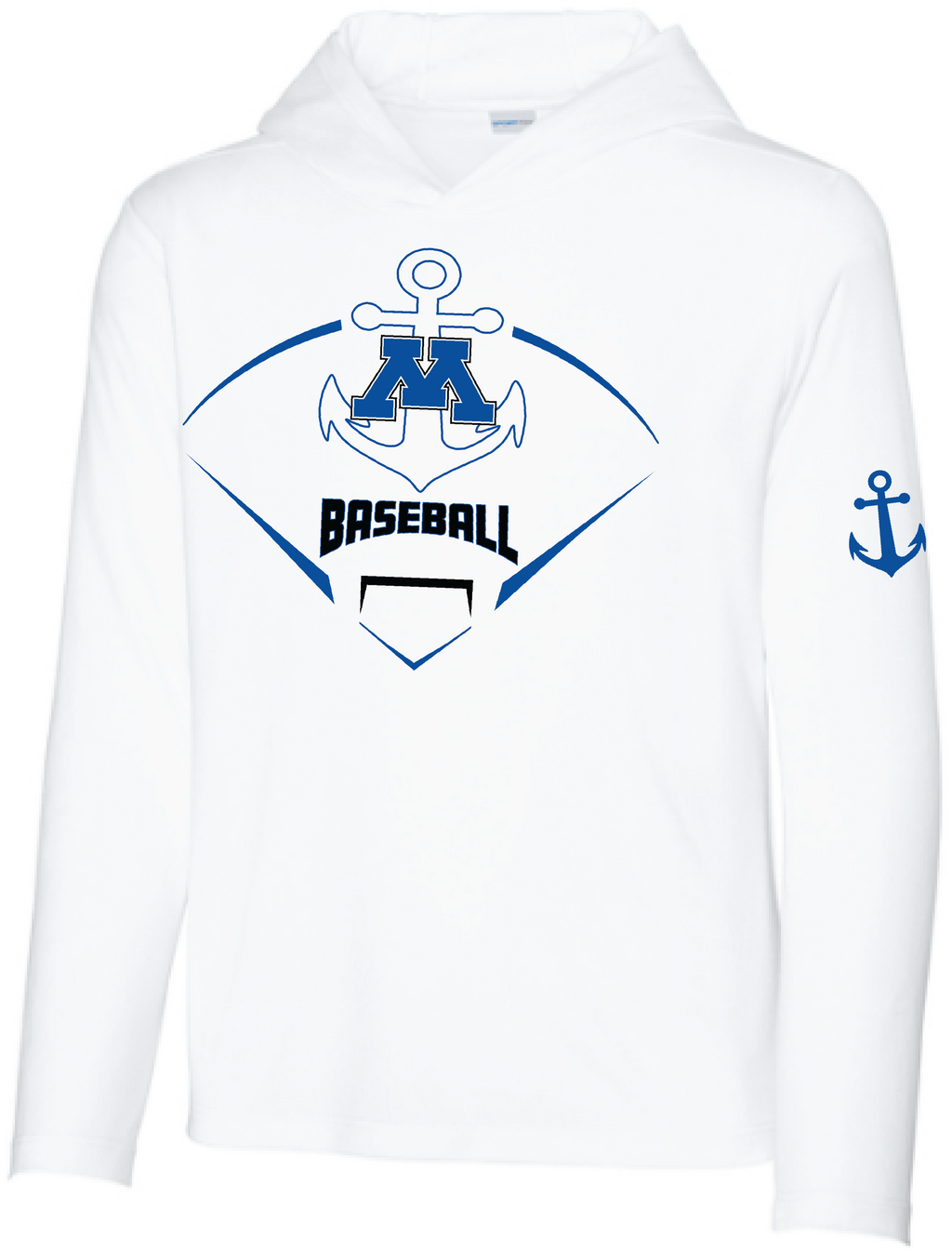 Baseball Youth UV Pro Long Sleeve Hooded Tee