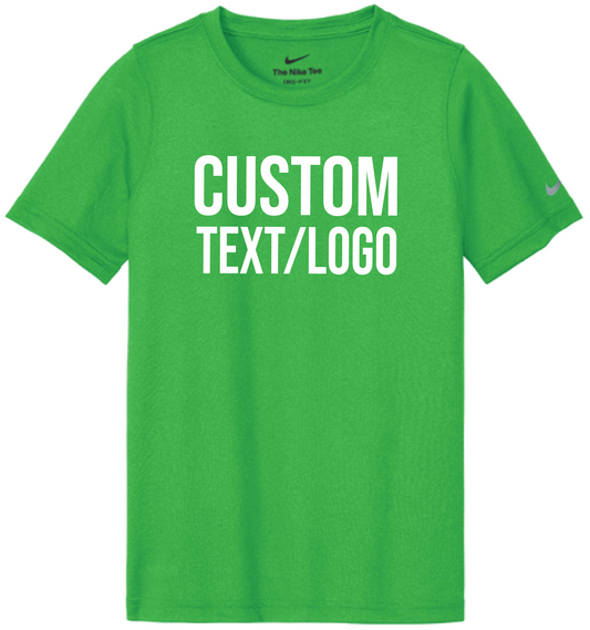 Custom Youth Nike Swoosh Sleeve Legend Tee