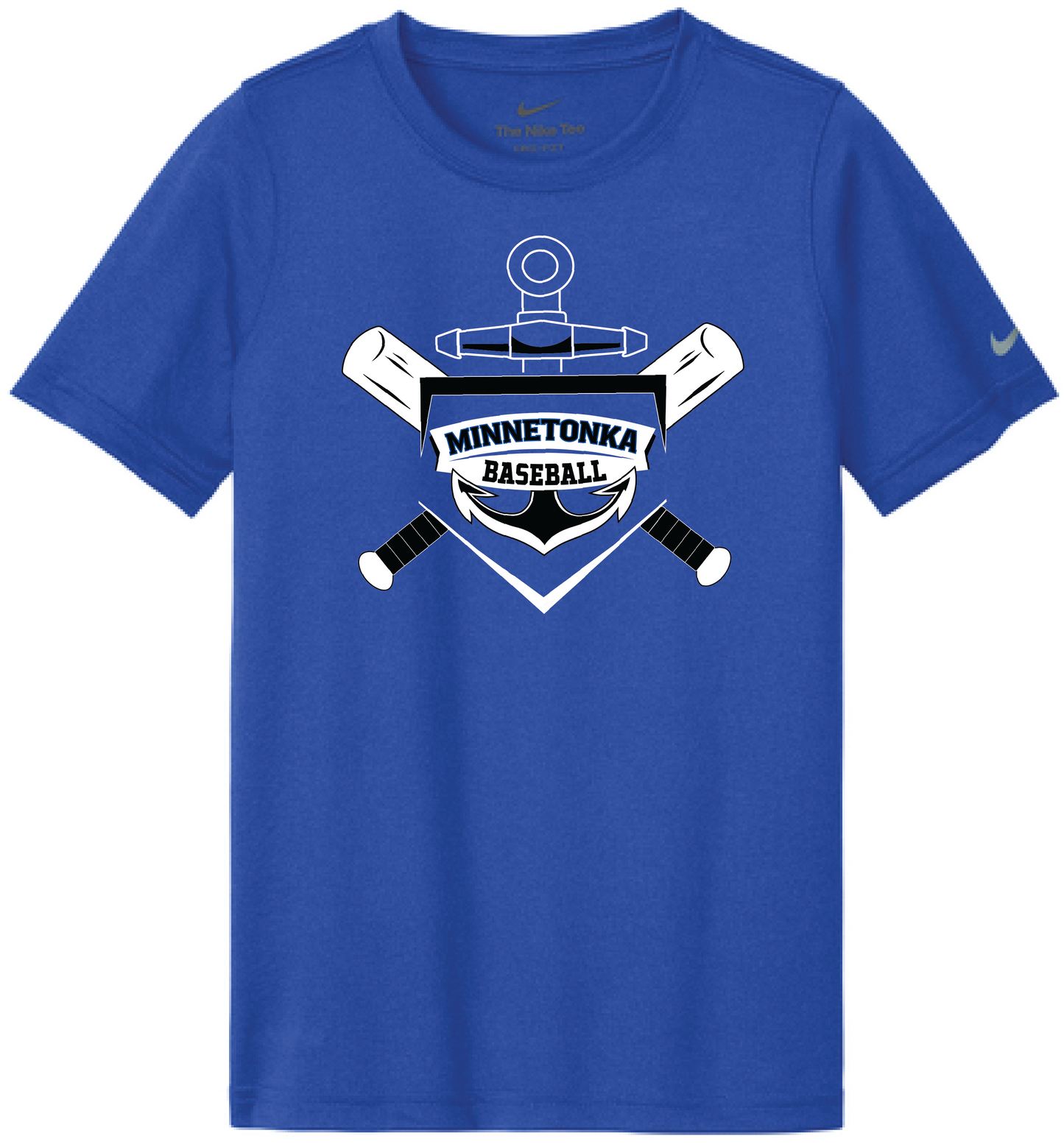 Baseball Youth Nike Swoosh Sleeve Legend Tee