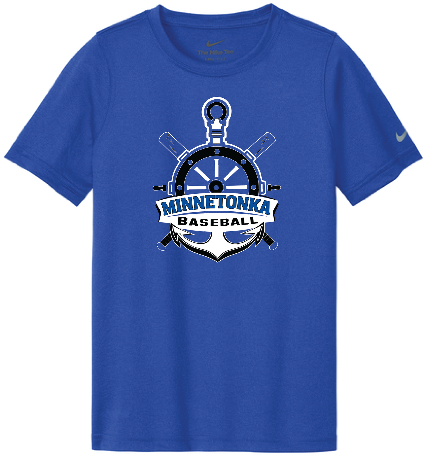 Baseball Youth Nike Swoosh Sleeve Legend Tee