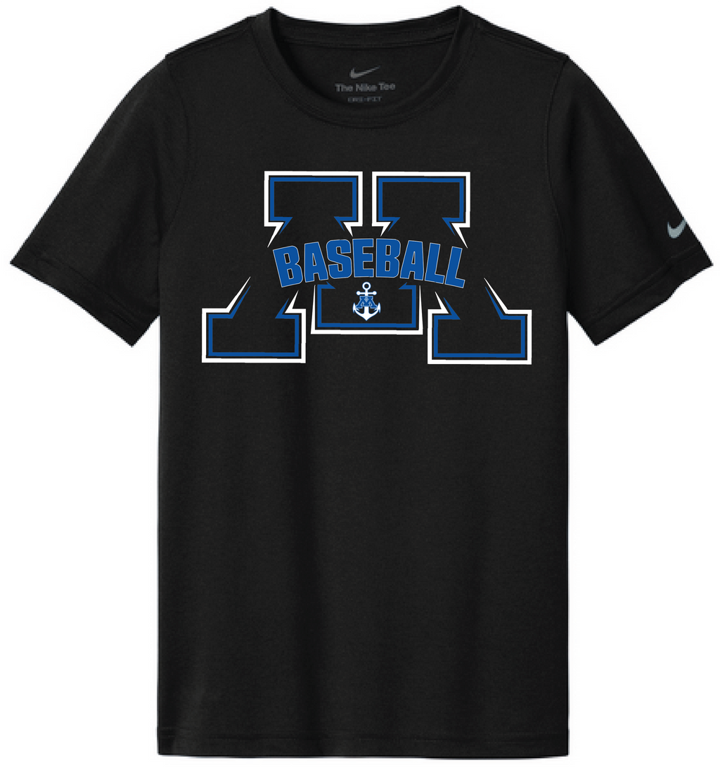 Baseball Youth Nike Swoosh Sleeve Legend Tee
