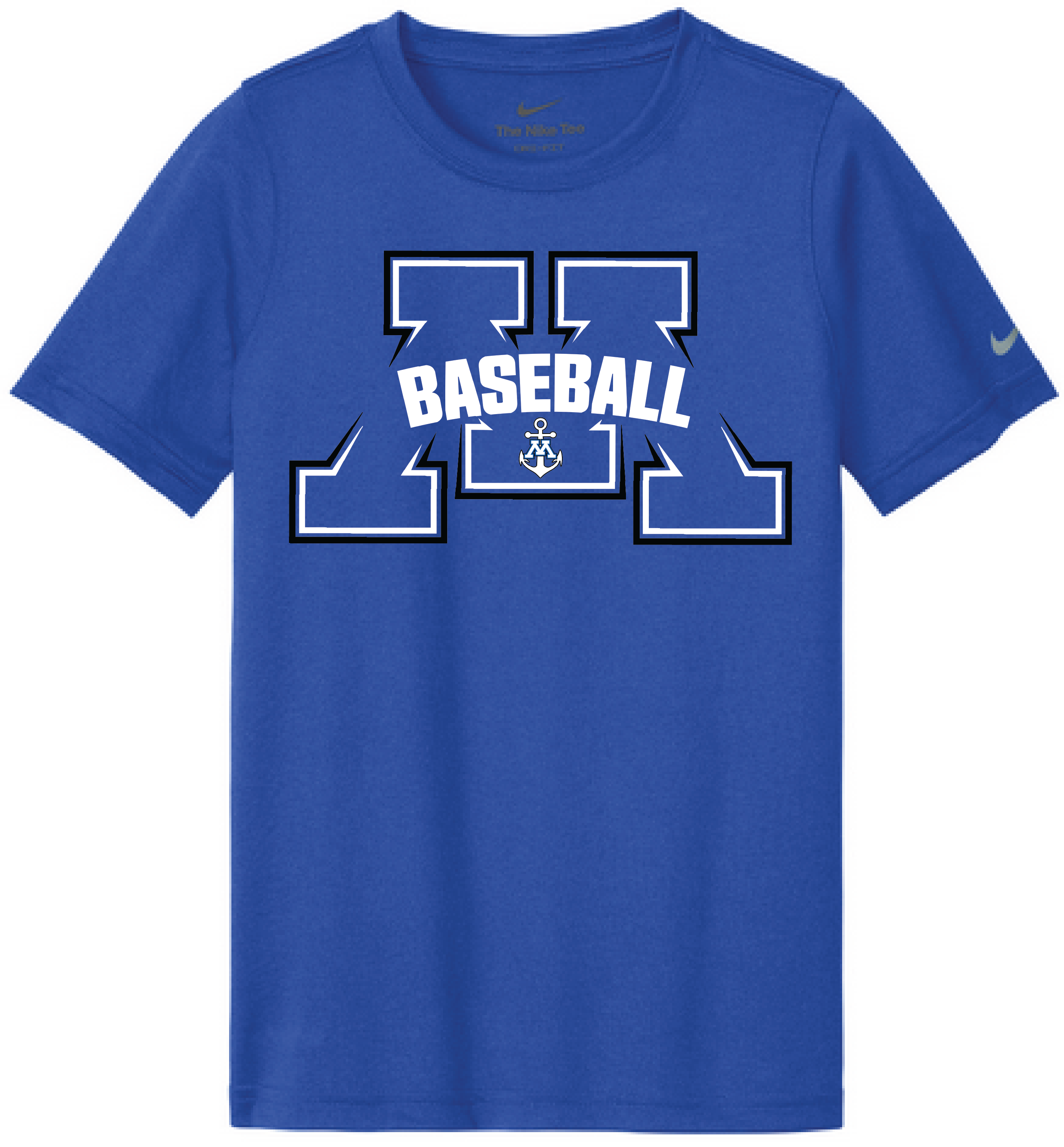 Baseball Youth Nike Swoosh Sleeve Legend Tee