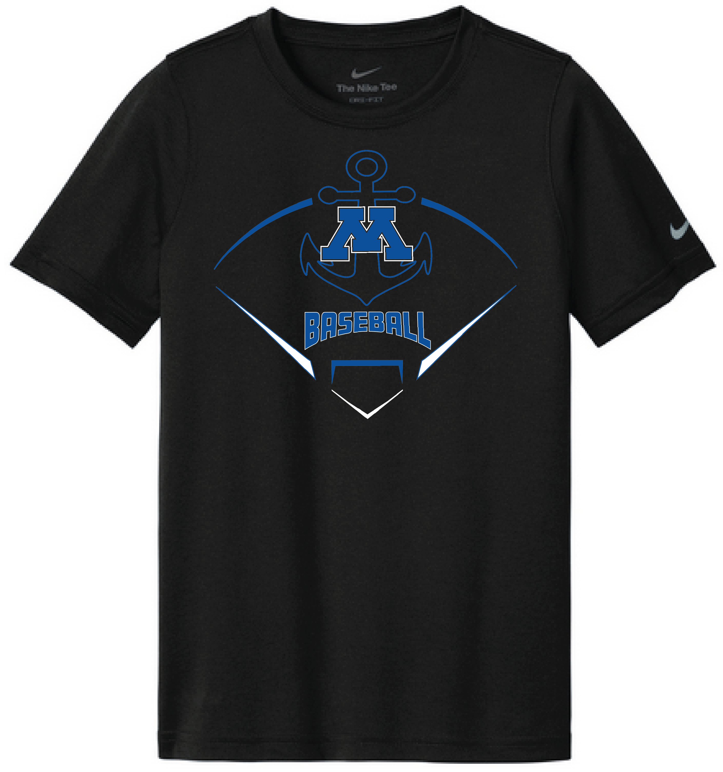 Baseball Youth Nike Swoosh Sleeve Legend Tee