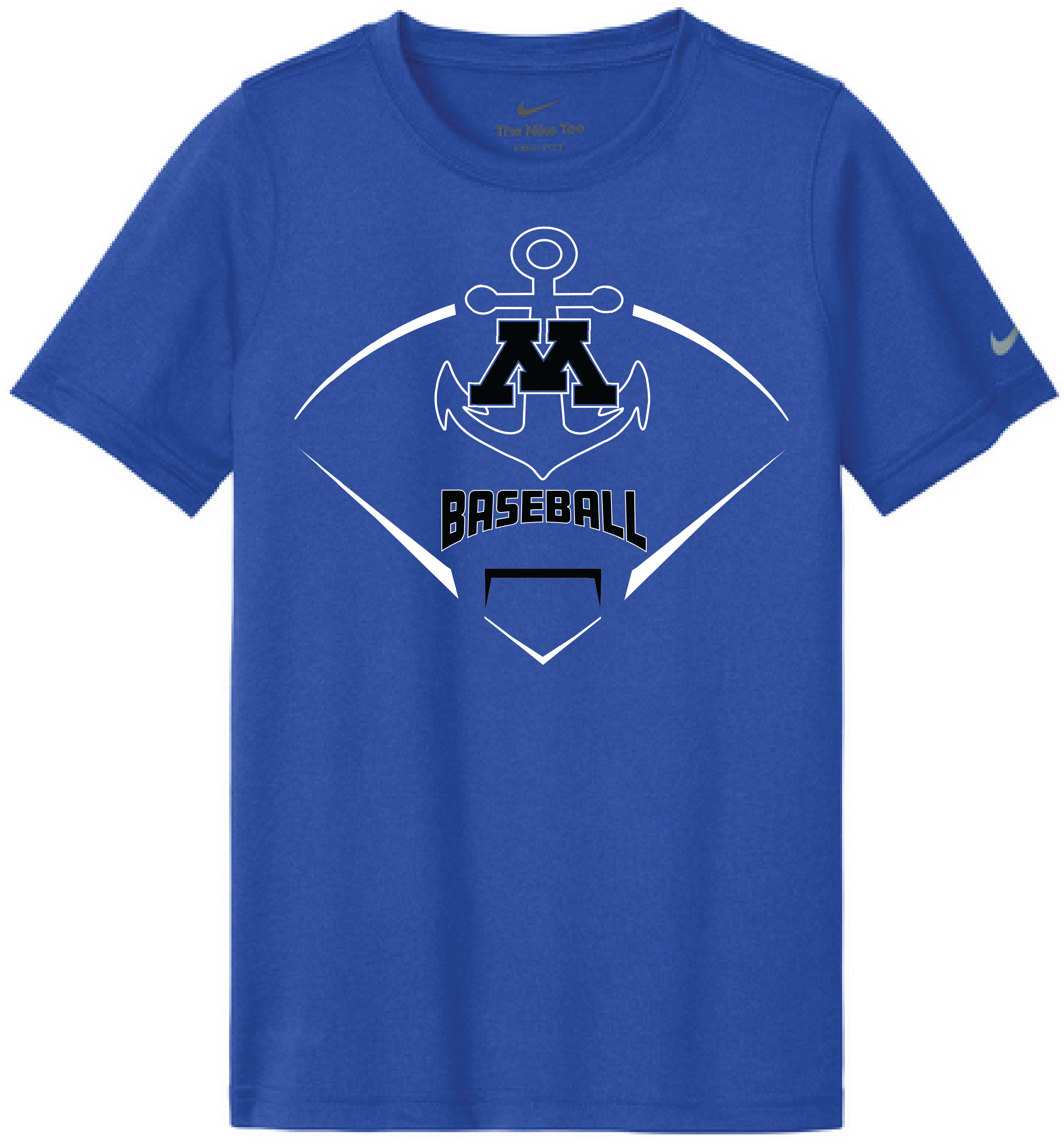 Baseball Youth Nike Swoosh Sleeve Legend Tee