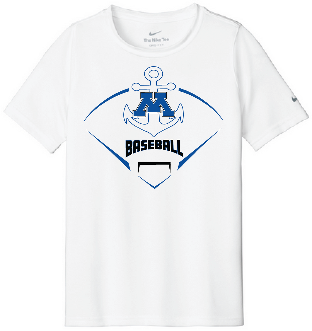 Baseball Youth Nike Swoosh Sleeve Legend Tee