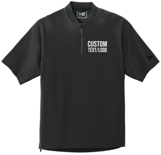 Custom Youth New Era Cage Short Sleeve 1/4-Zip Jacket