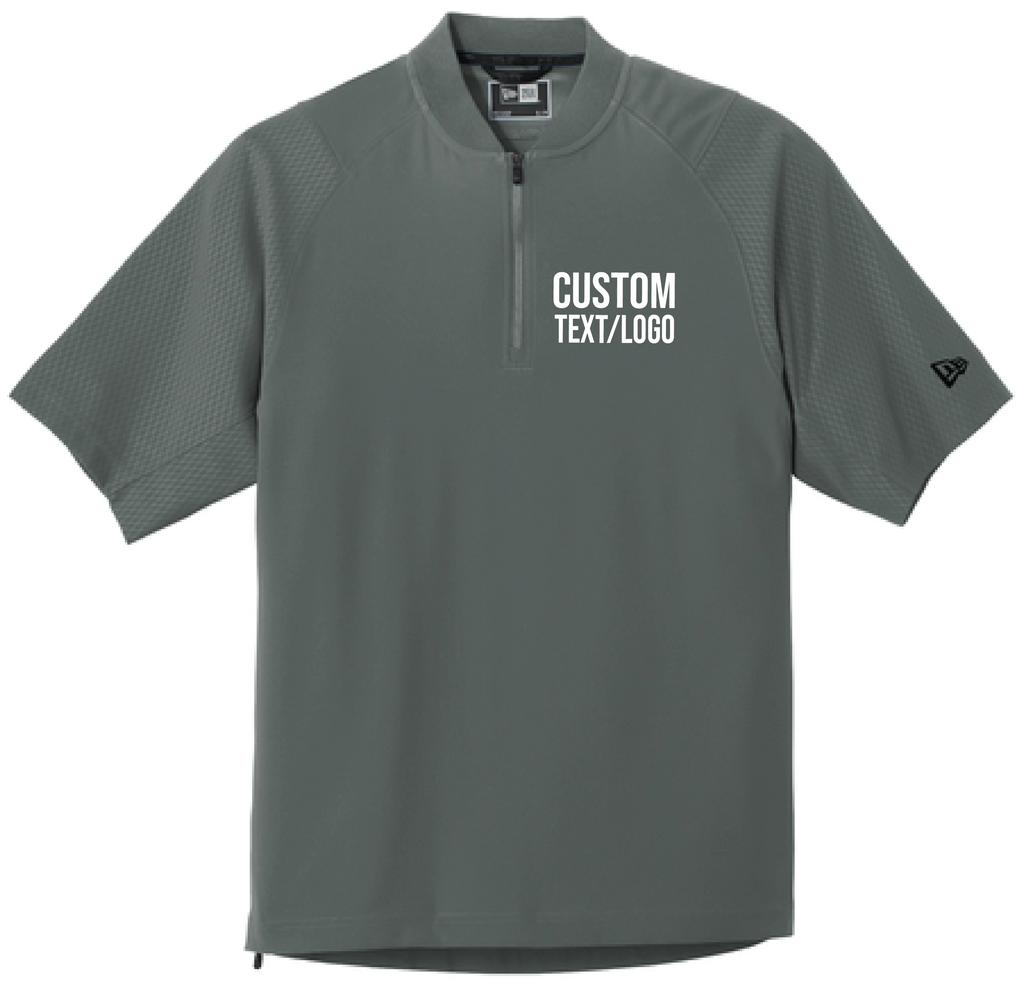 Custom Youth New Era Cage Short Sleeve 1/4-Zip Jacket