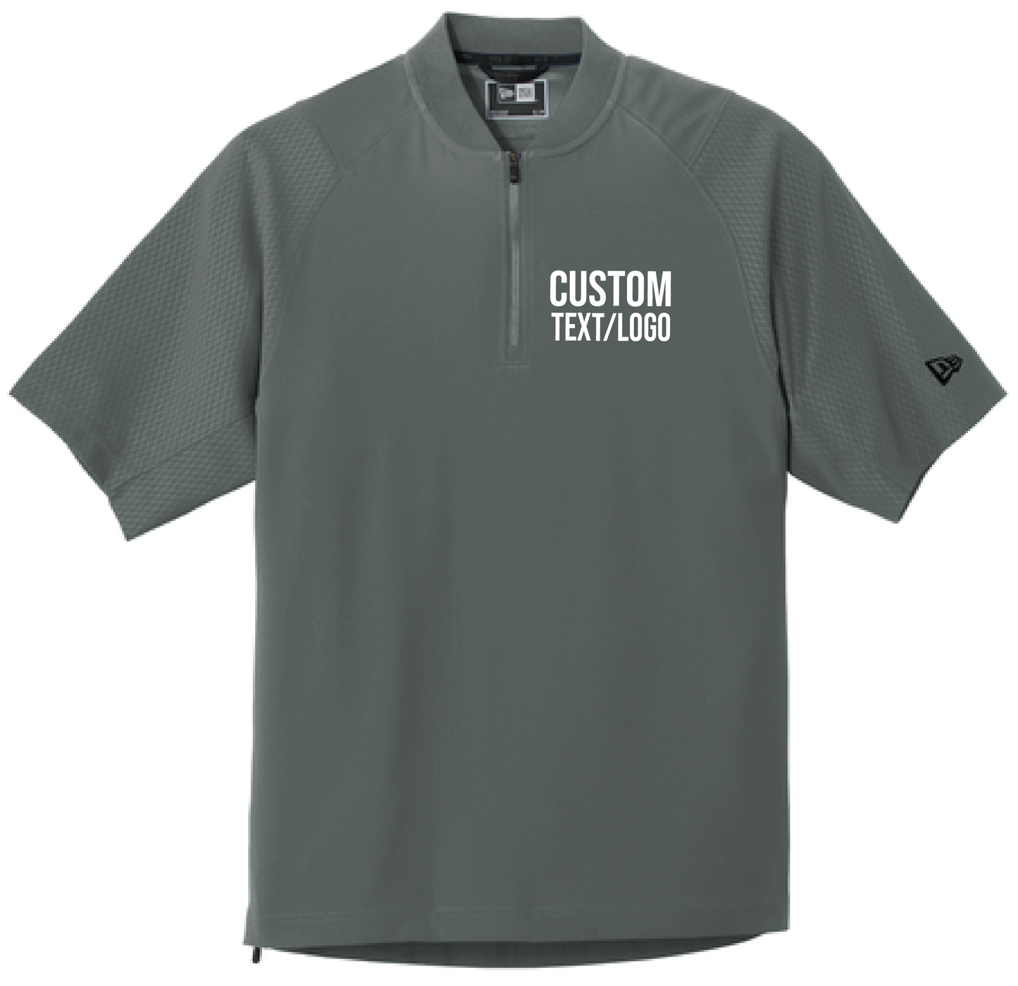 Custom Youth New Era Cage Short Sleeve 1/4-Zip Jacket
