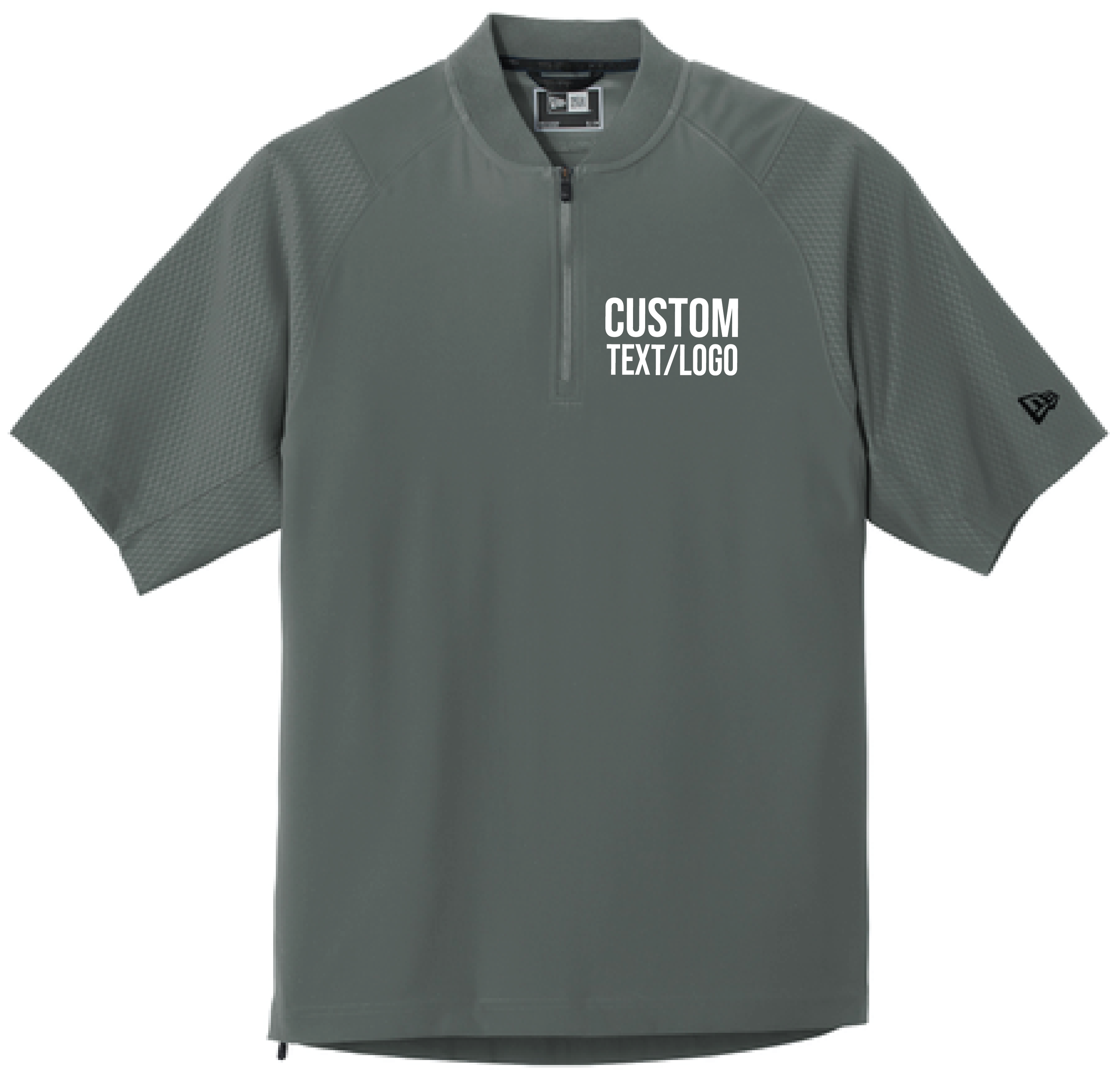 Custom Youth New Era Cage Short Sleeve 1/4-Zip Jacket