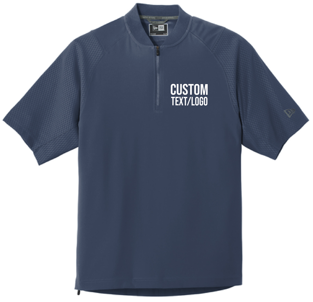 Custom Youth New Era Cage Short Sleeve 1/4-Zip Jacket