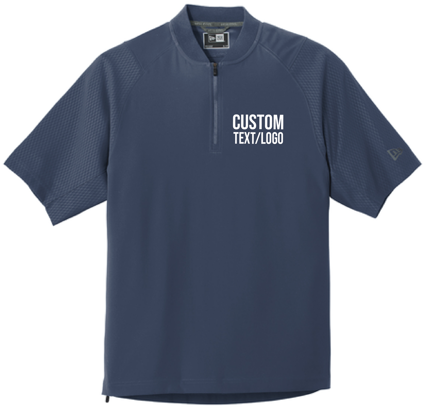 Custom Youth New Era Cage Short Sleeve 1/4-Zip Jacket