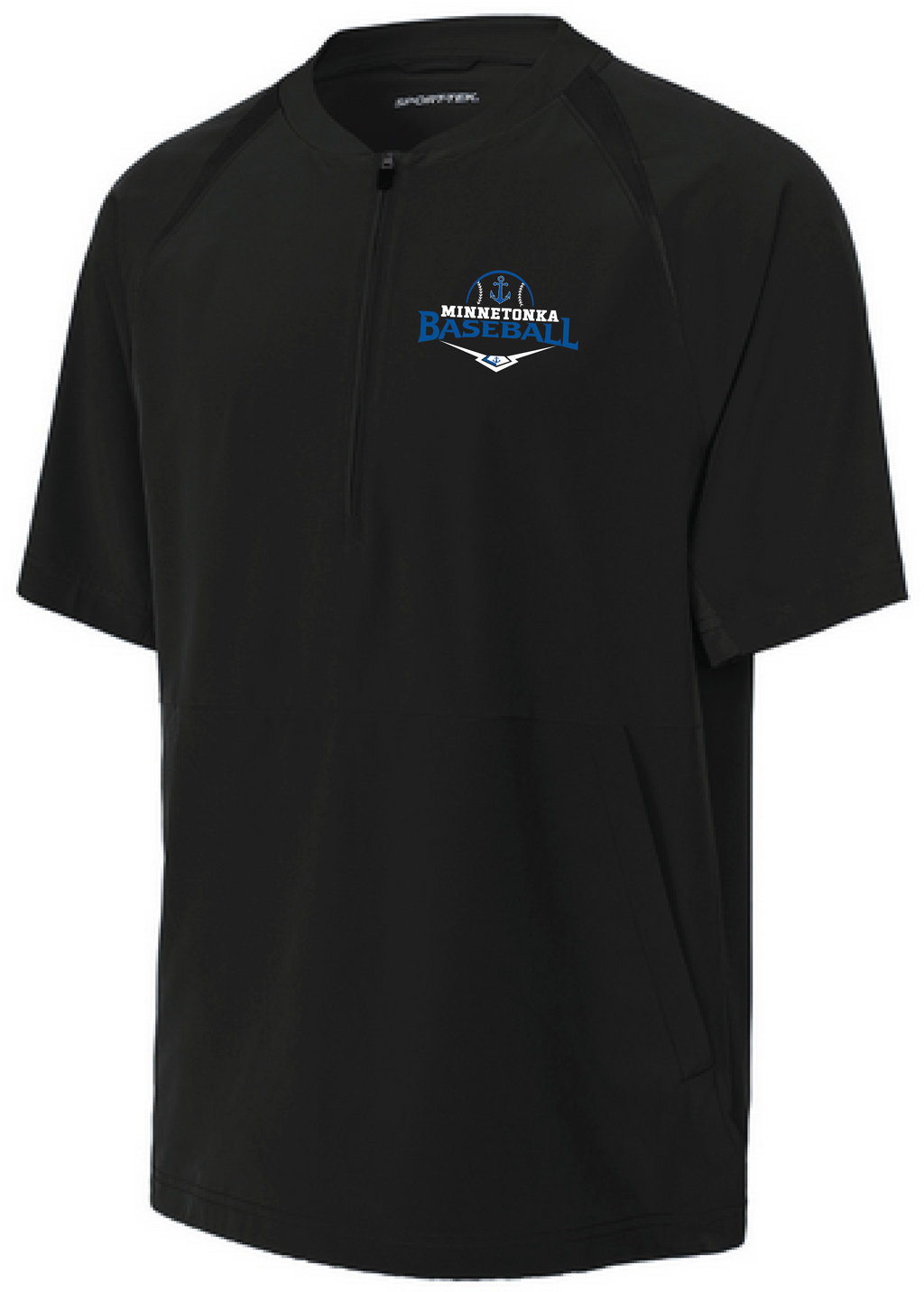 Baseball Youth Team 1/2-Zip Short Sleeve Cage Jacket