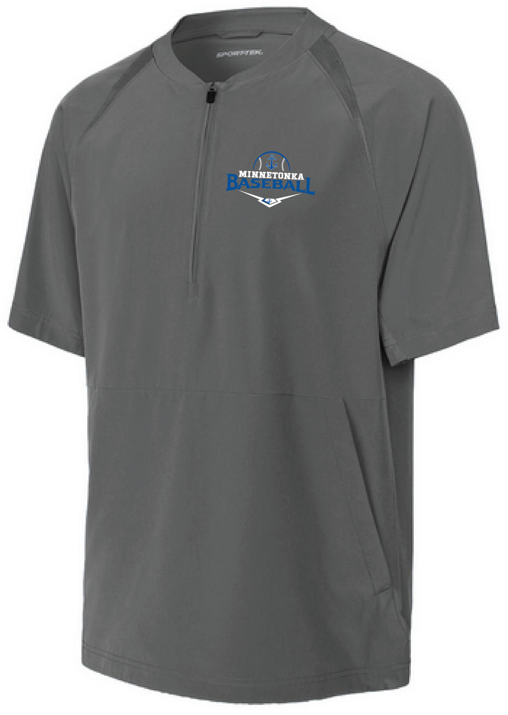 Baseball Youth Team 1/2-Zip Short Sleeve Cage Jacket