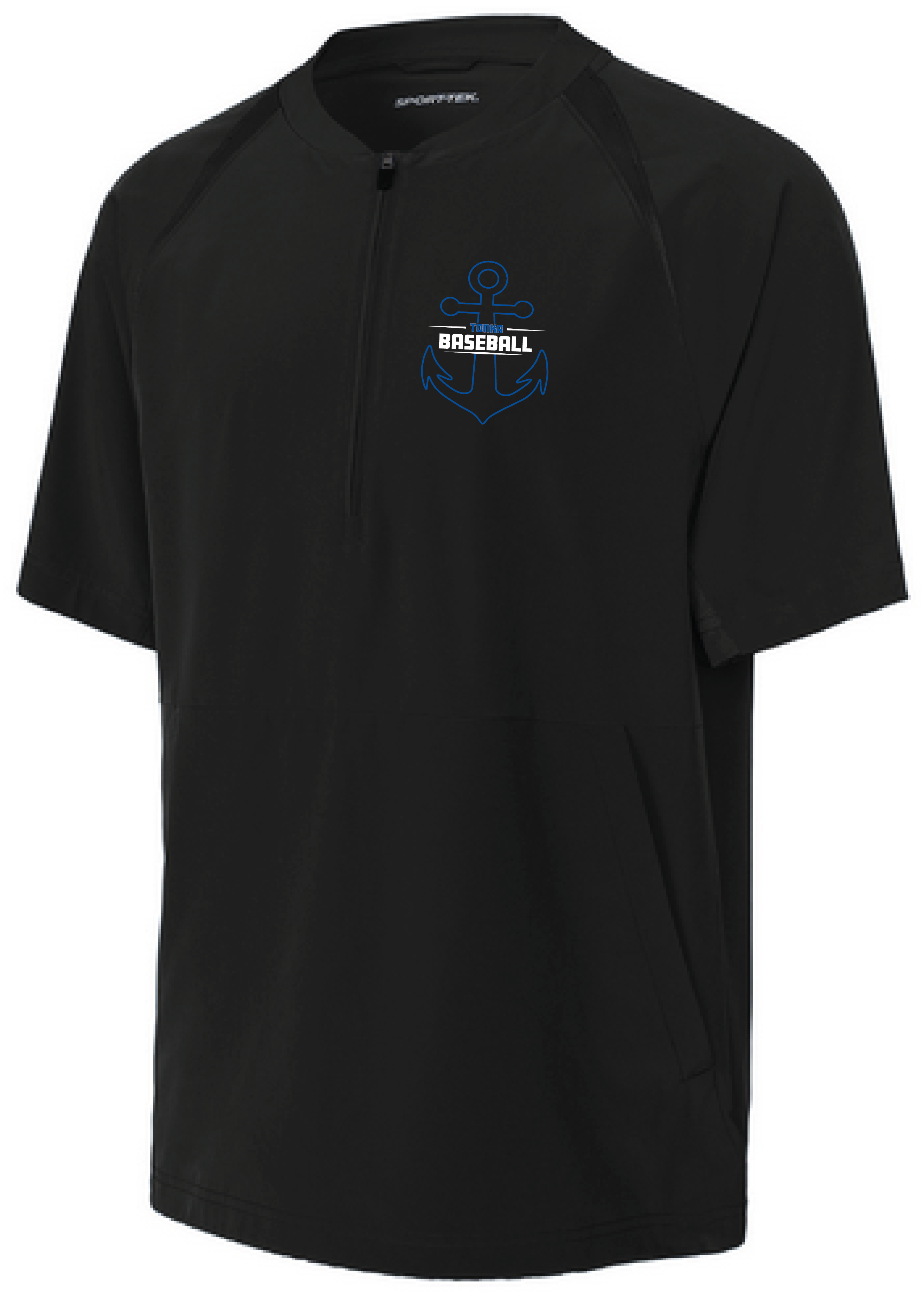 Baseball Youth Team 1/2-Zip Short Sleeve Cage Jacket