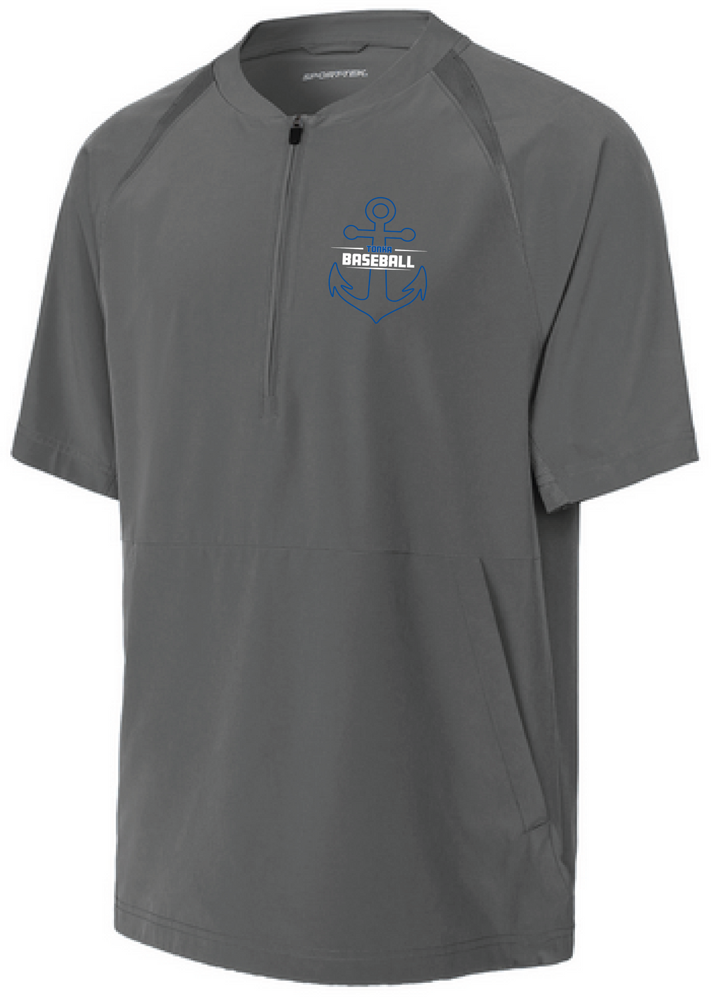Baseball Youth Team 1/2-Zip Short Sleeve Cage Jacket