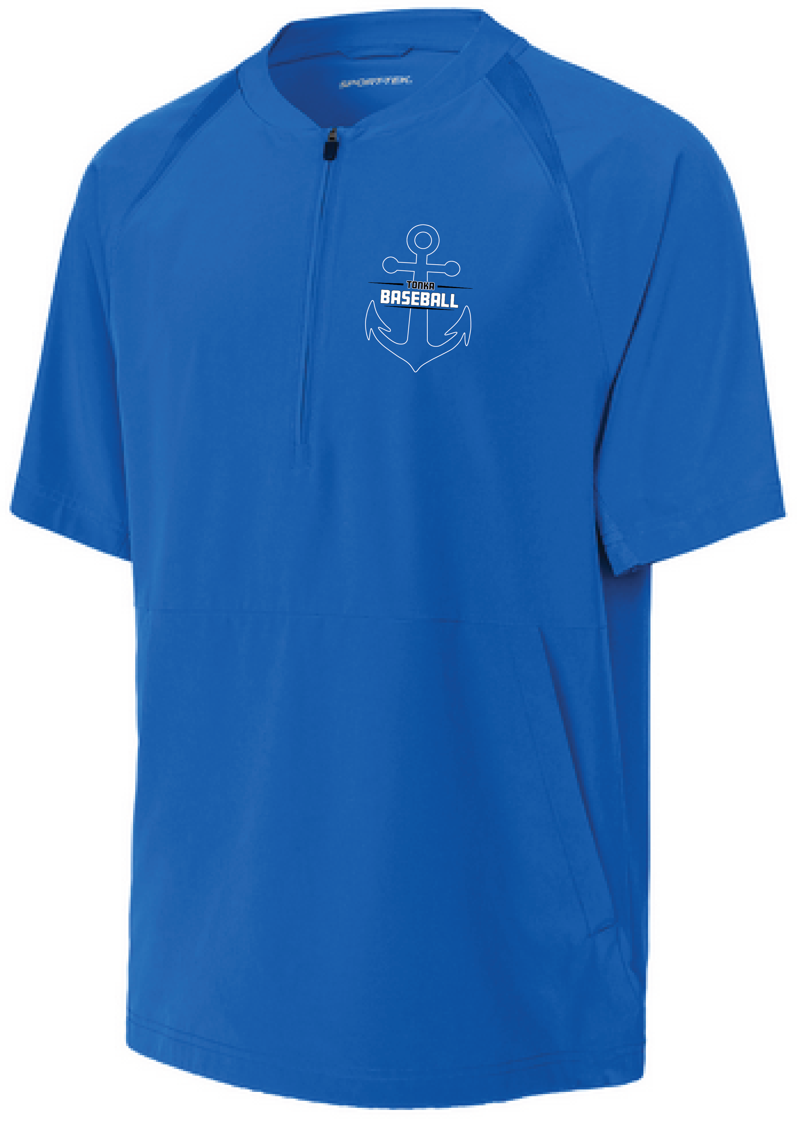 Baseball Youth Team 1/2-Zip Short Sleeve Cage Jacket
