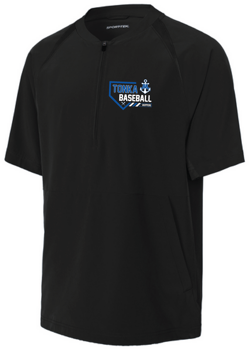Baseball Youth Team 1/2-Zip Short Sleeve Cage Jacket