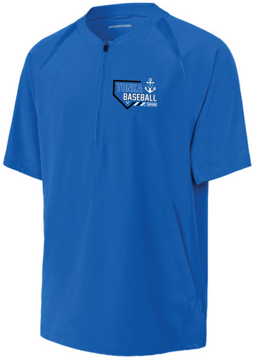 Baseball Youth Team 1/2-Zip Short Sleeve Cage Jacket