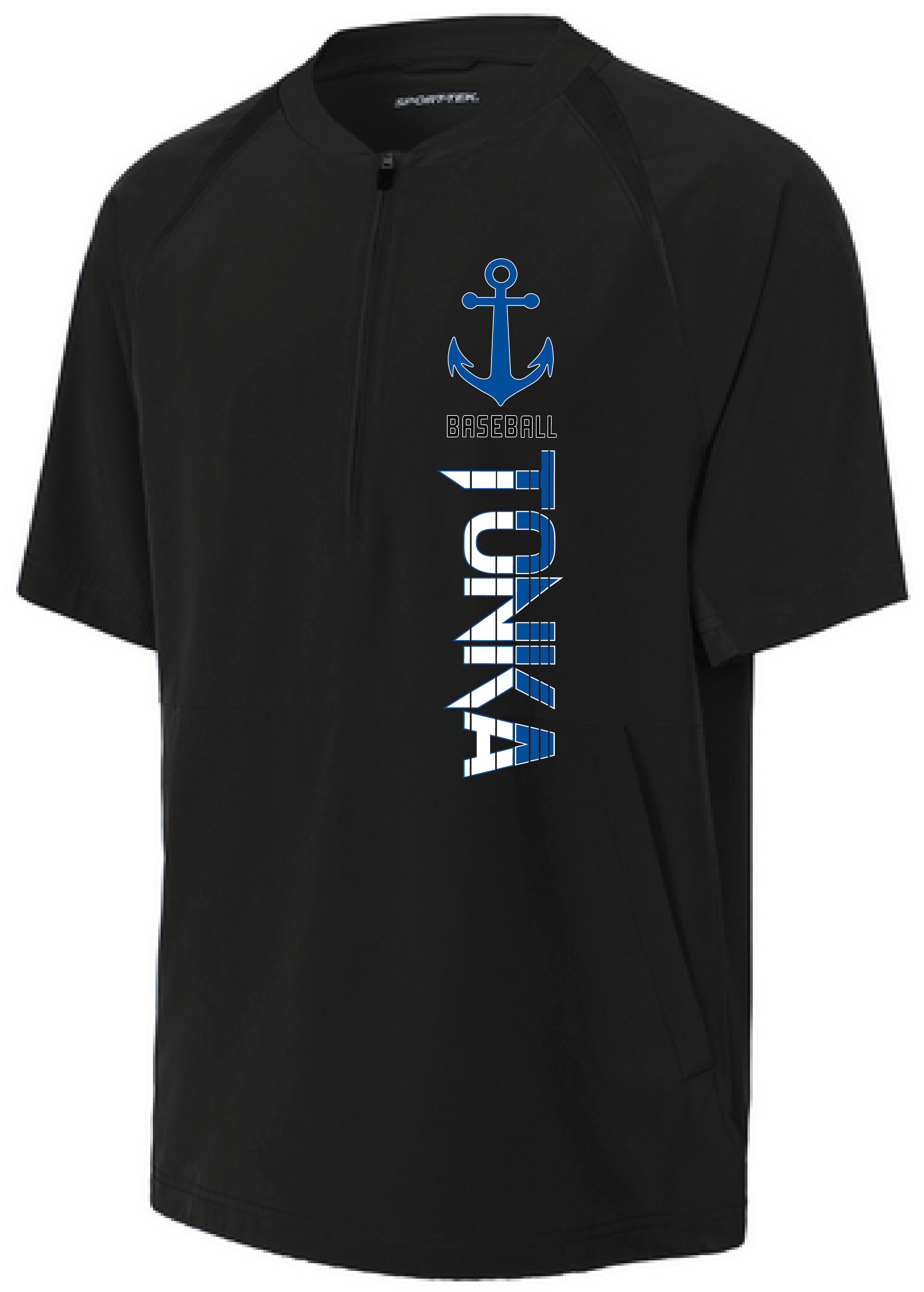Baseball Youth Team 1/2-Zip Short Sleeve Cage Jacket