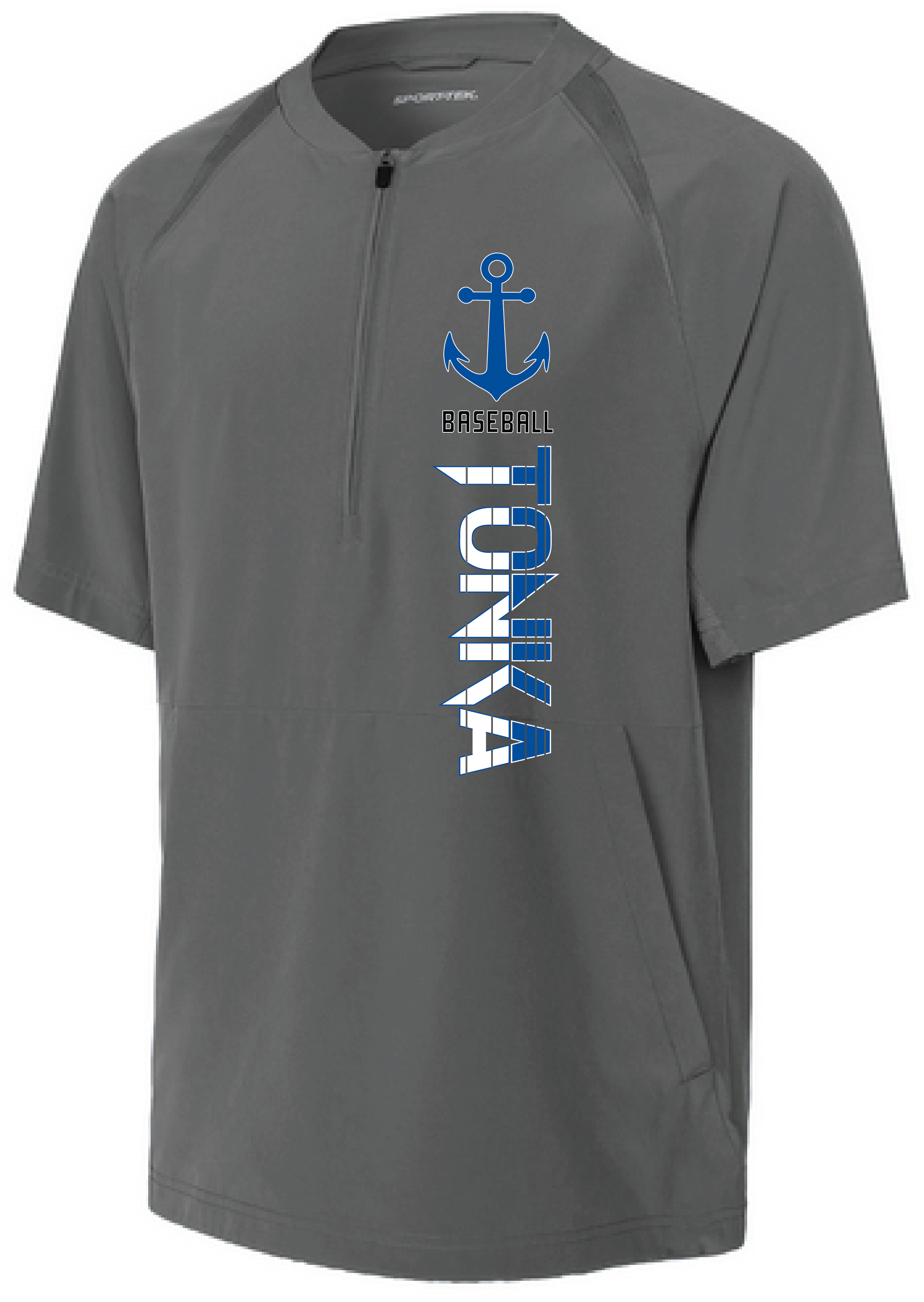 Baseball Youth Team 1/2-Zip Short Sleeve Cage Jacket