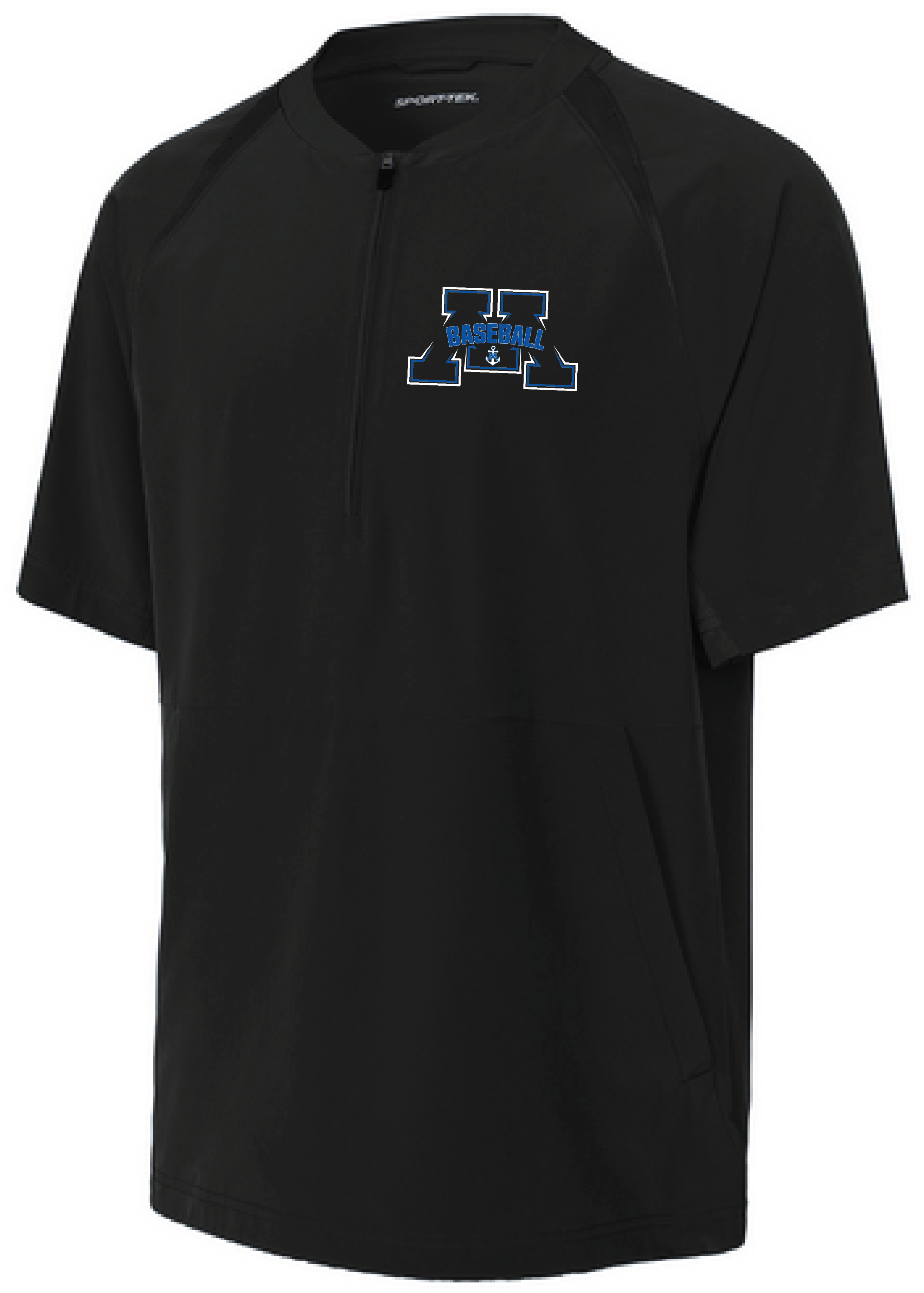 Baseball Youth Team 1/2-Zip Short Sleeve Cage Jacket