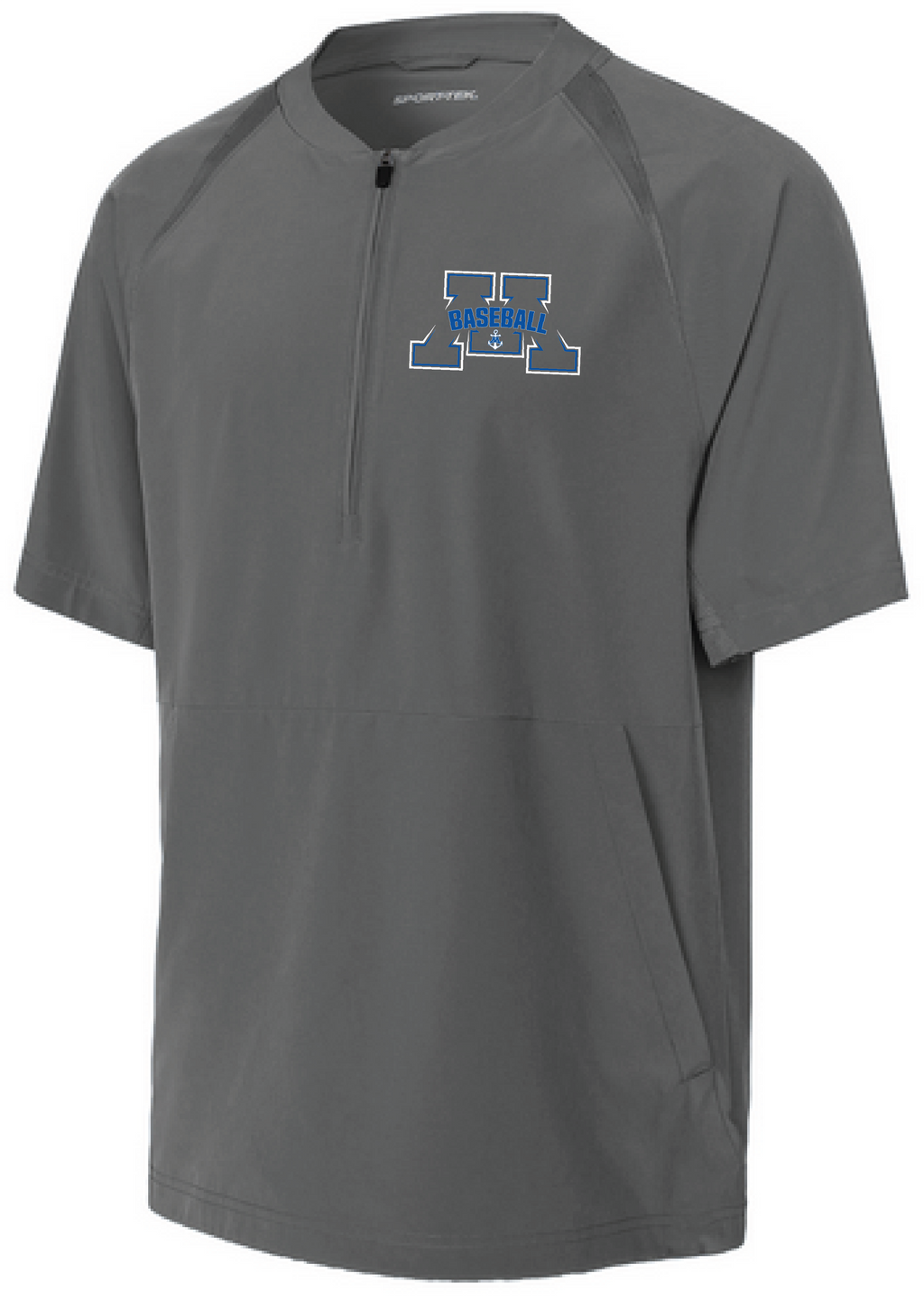 Baseball Youth Team 1/2-Zip Short Sleeve Cage Jacket