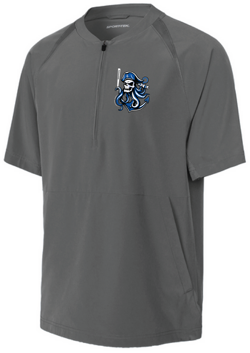 Baseball Youth Team 1/2-Zip Short Sleeve Cage Jacket