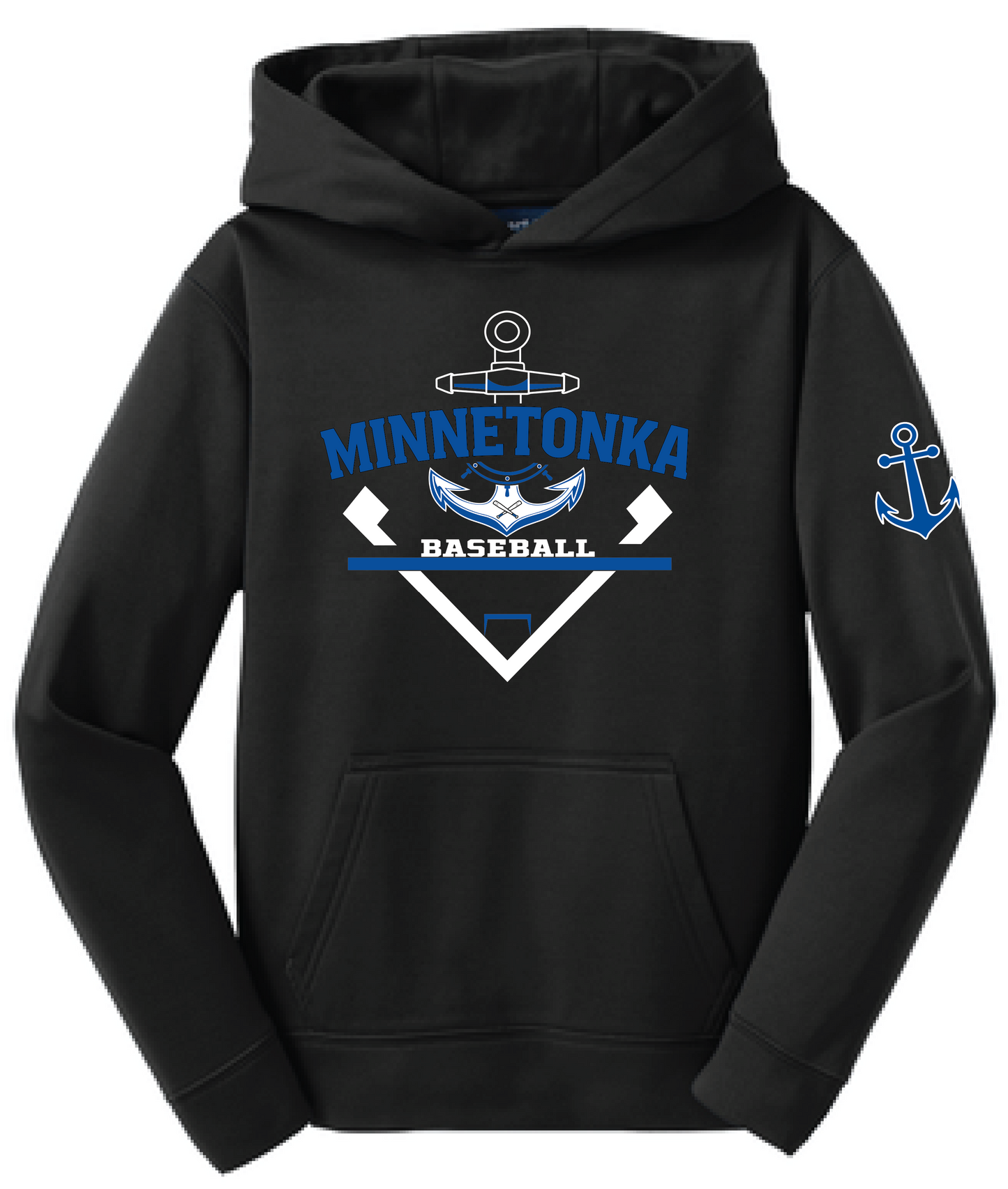 Baseball Youth Performance Fleece Hoodie