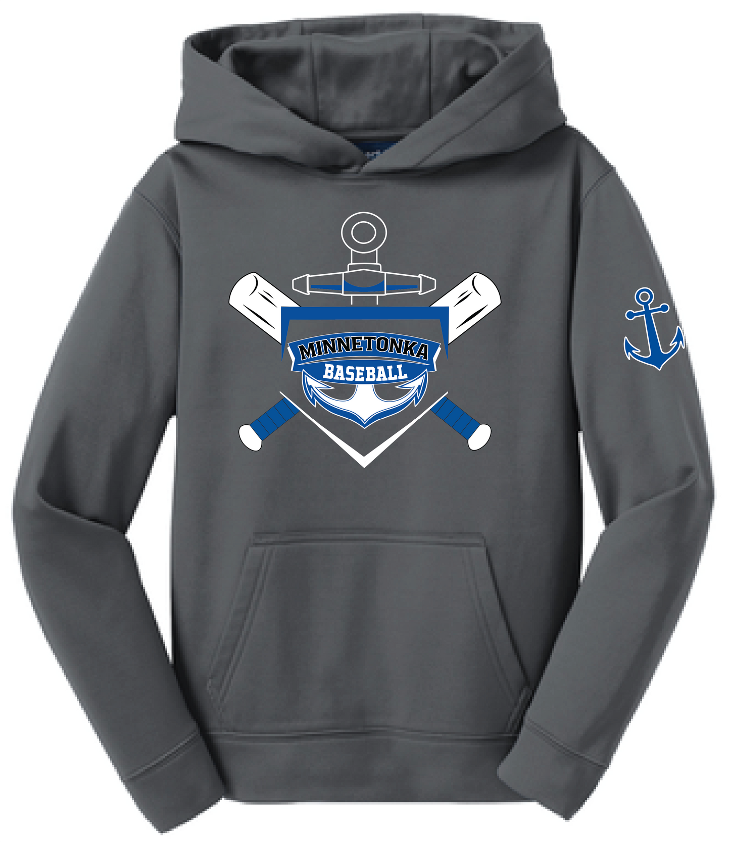 Baseball Youth Performance Fleece Hoodie