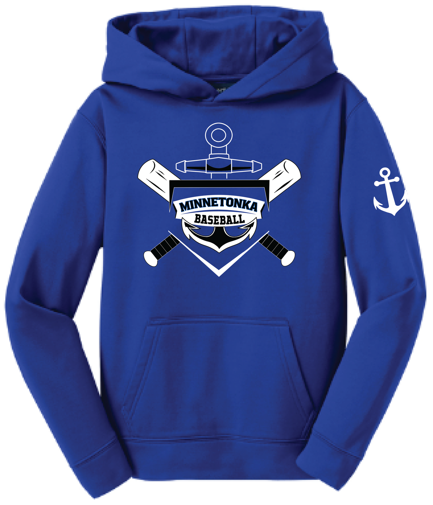 Baseball Youth Performance Fleece Hoodie