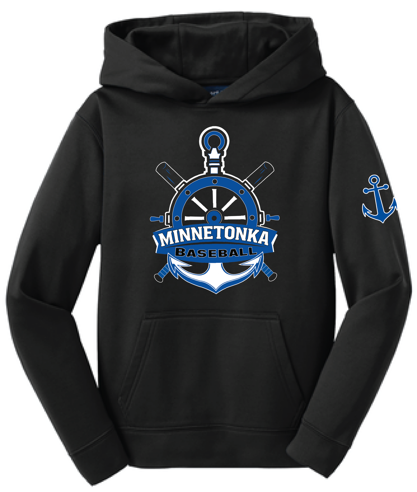 Baseball Youth Performance Fleece Hoodie