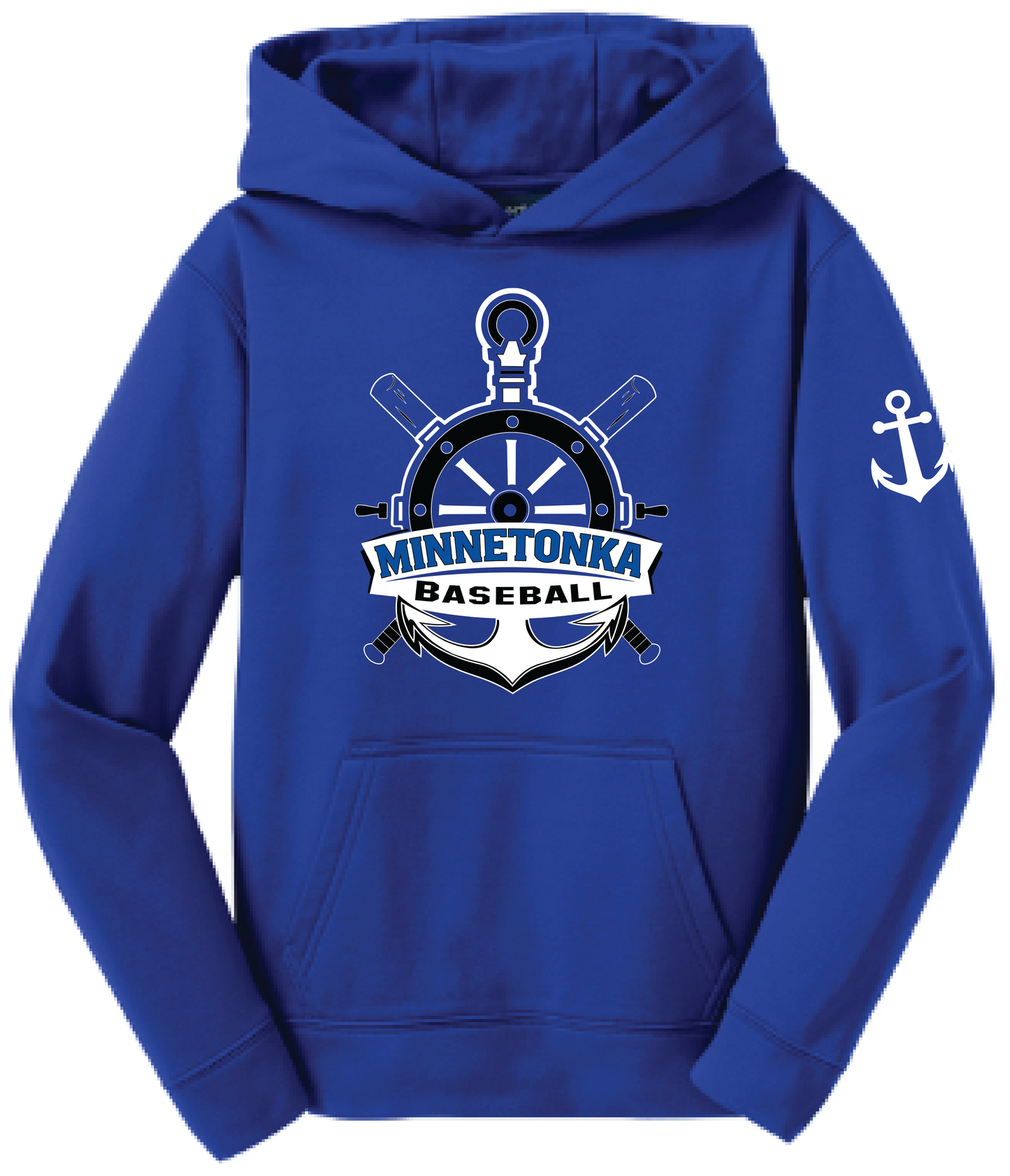 Baseball Youth Performance Fleece Hoodie