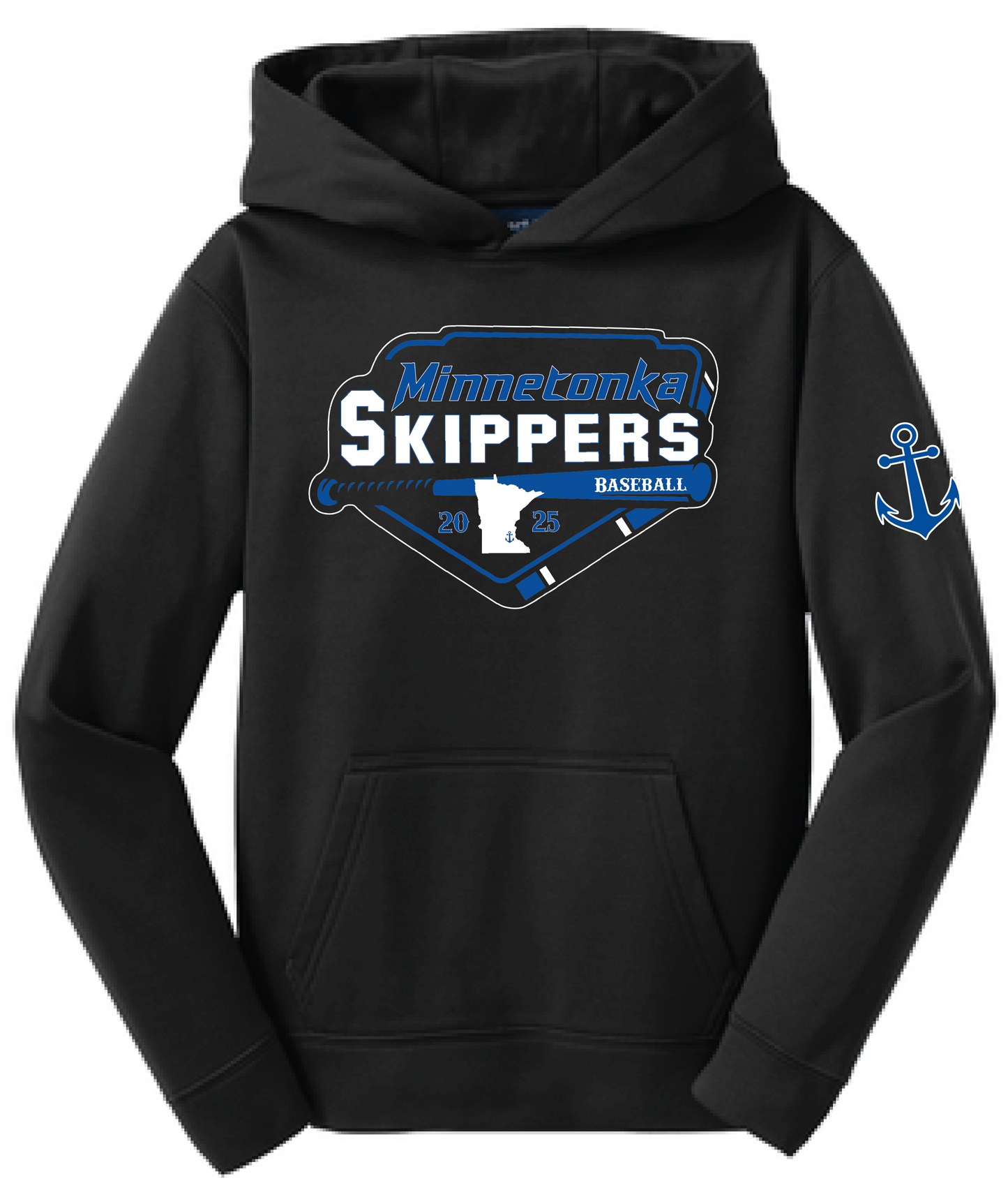 Baseball Youth Performance Fleece Hoodie