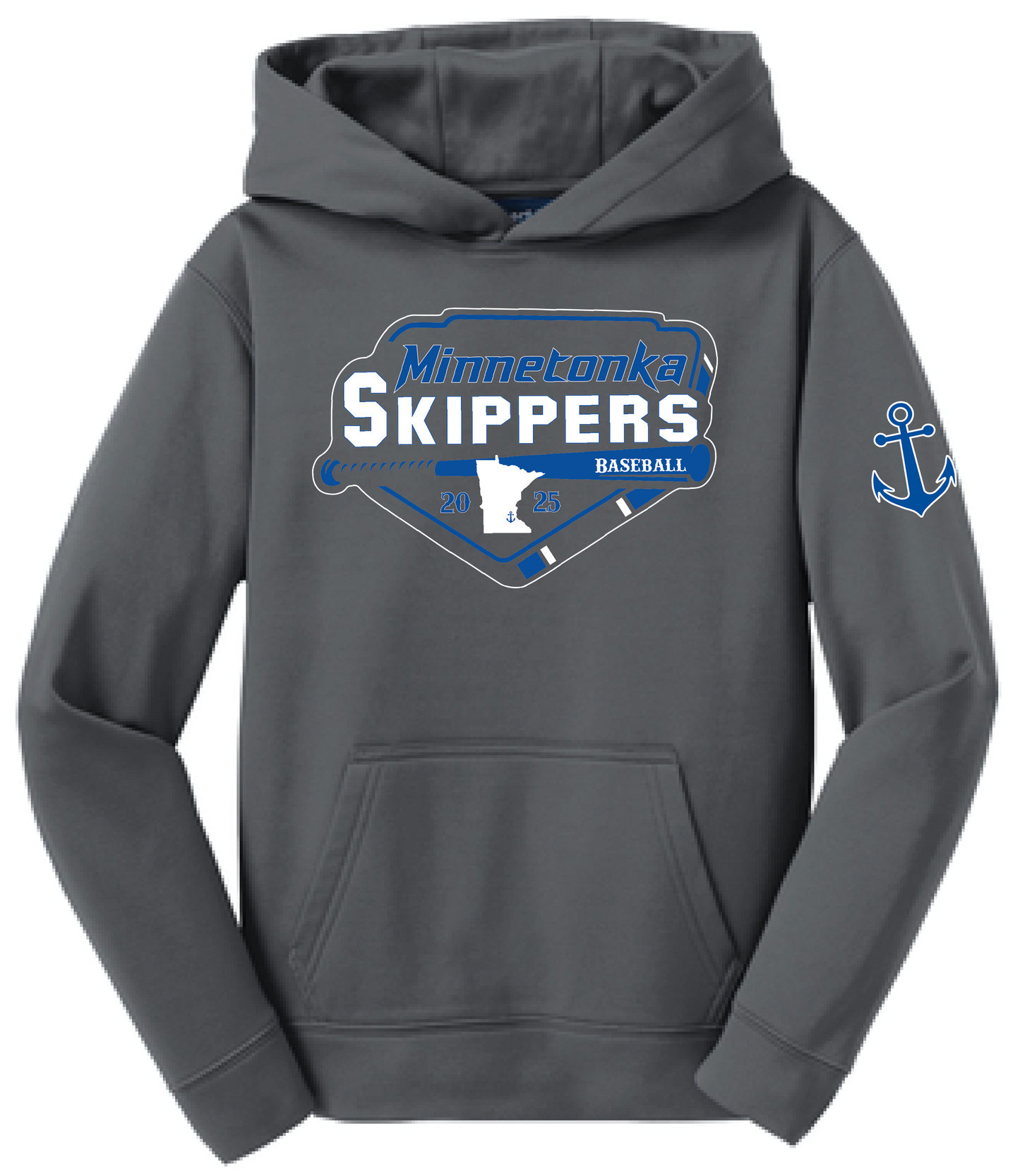 Baseball Youth Performance Fleece Hoodie