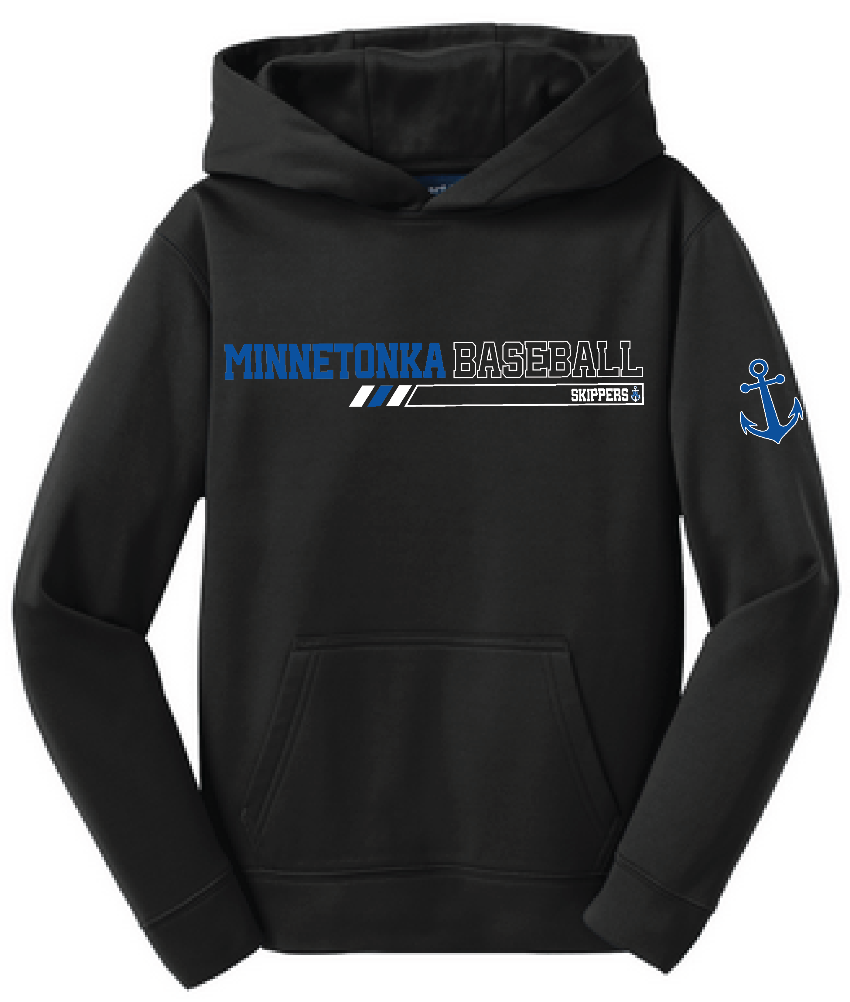 Baseball Youth Performance Fleece Hoodie