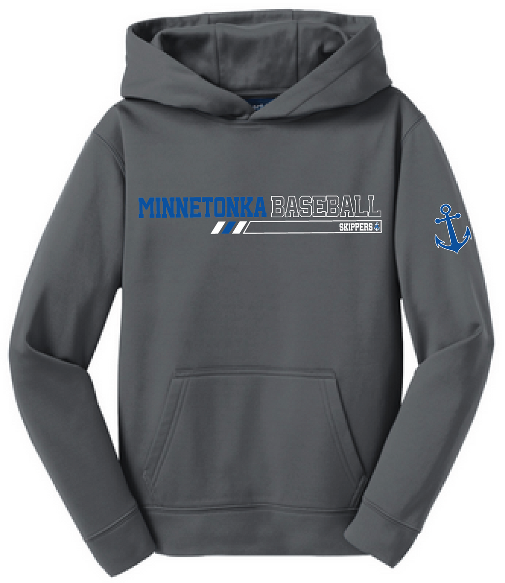 Baseball Youth Performance Fleece Hoodie