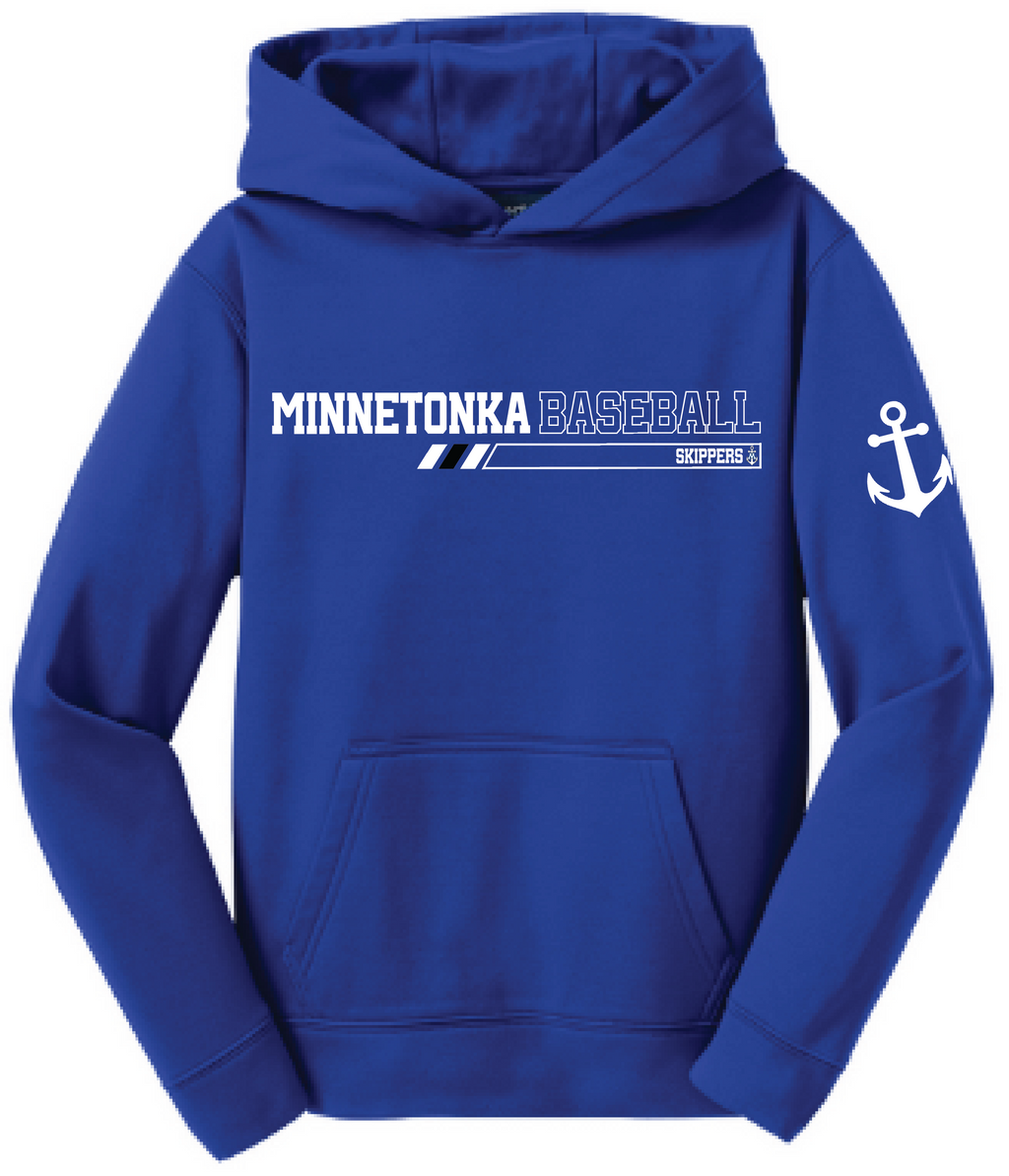 Baseball Youth Performance Fleece Hoodie