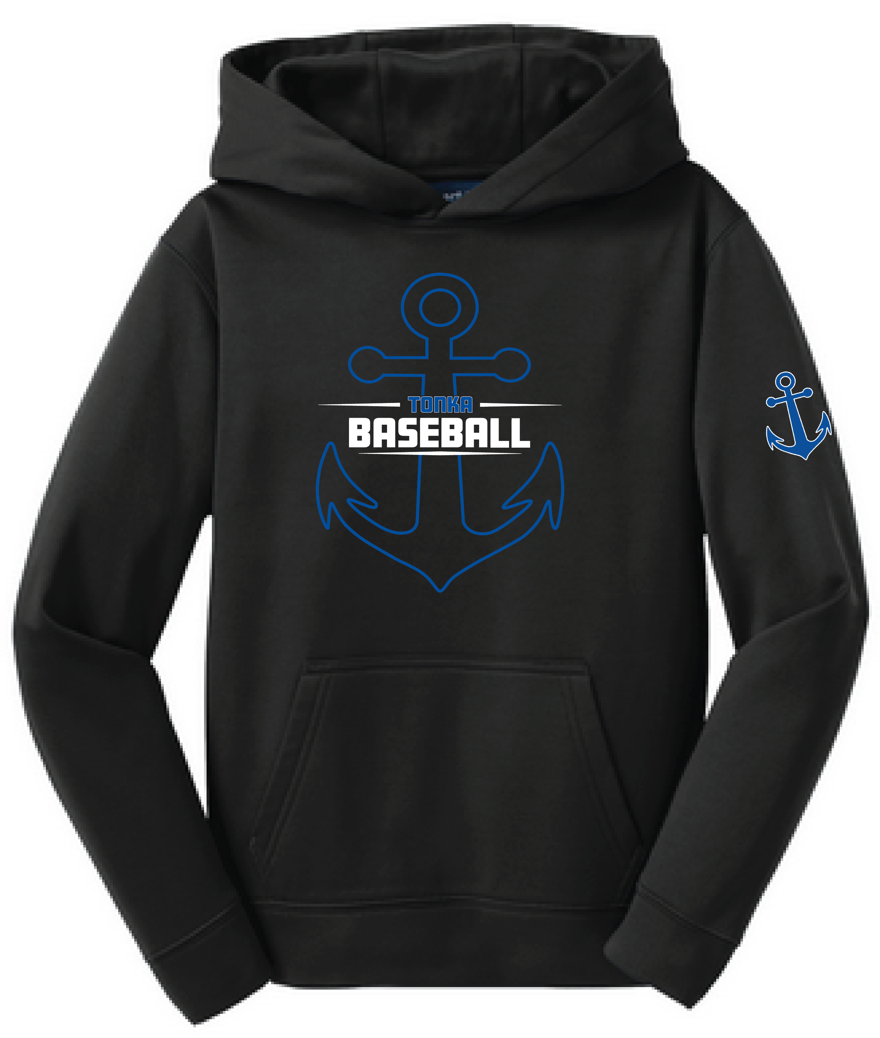 Baseball Youth Performance Fleece Hoodie
