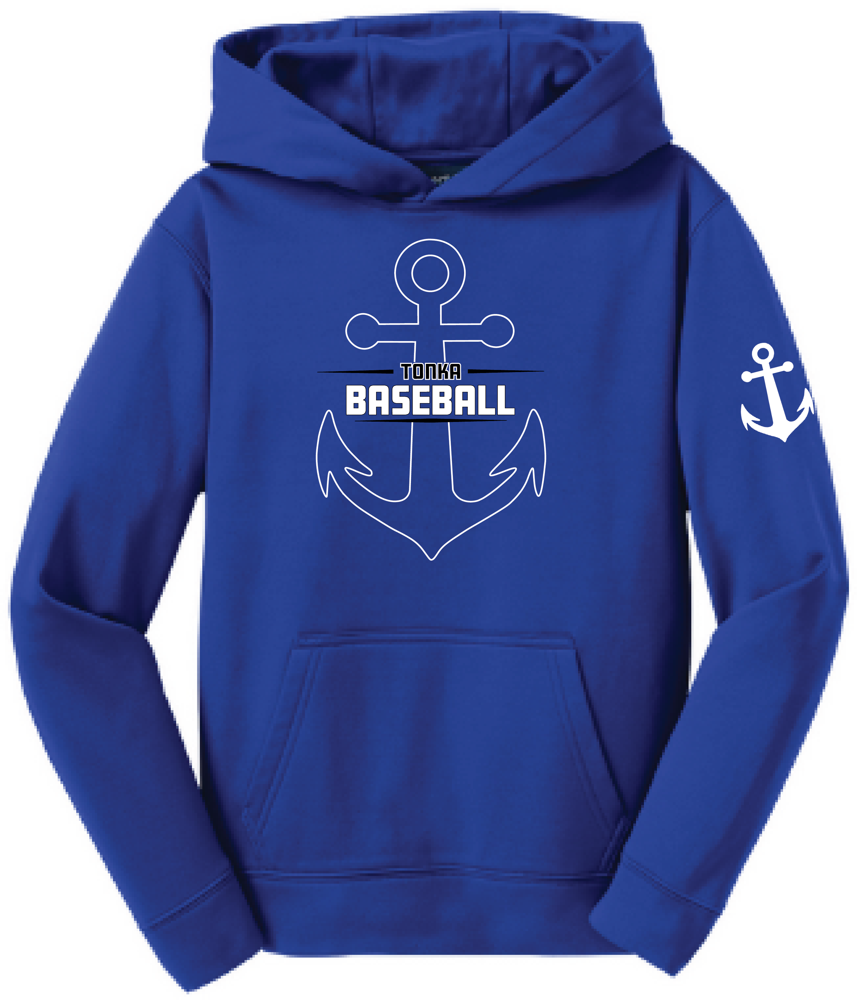 Baseball Youth Performance Fleece Hoodie
