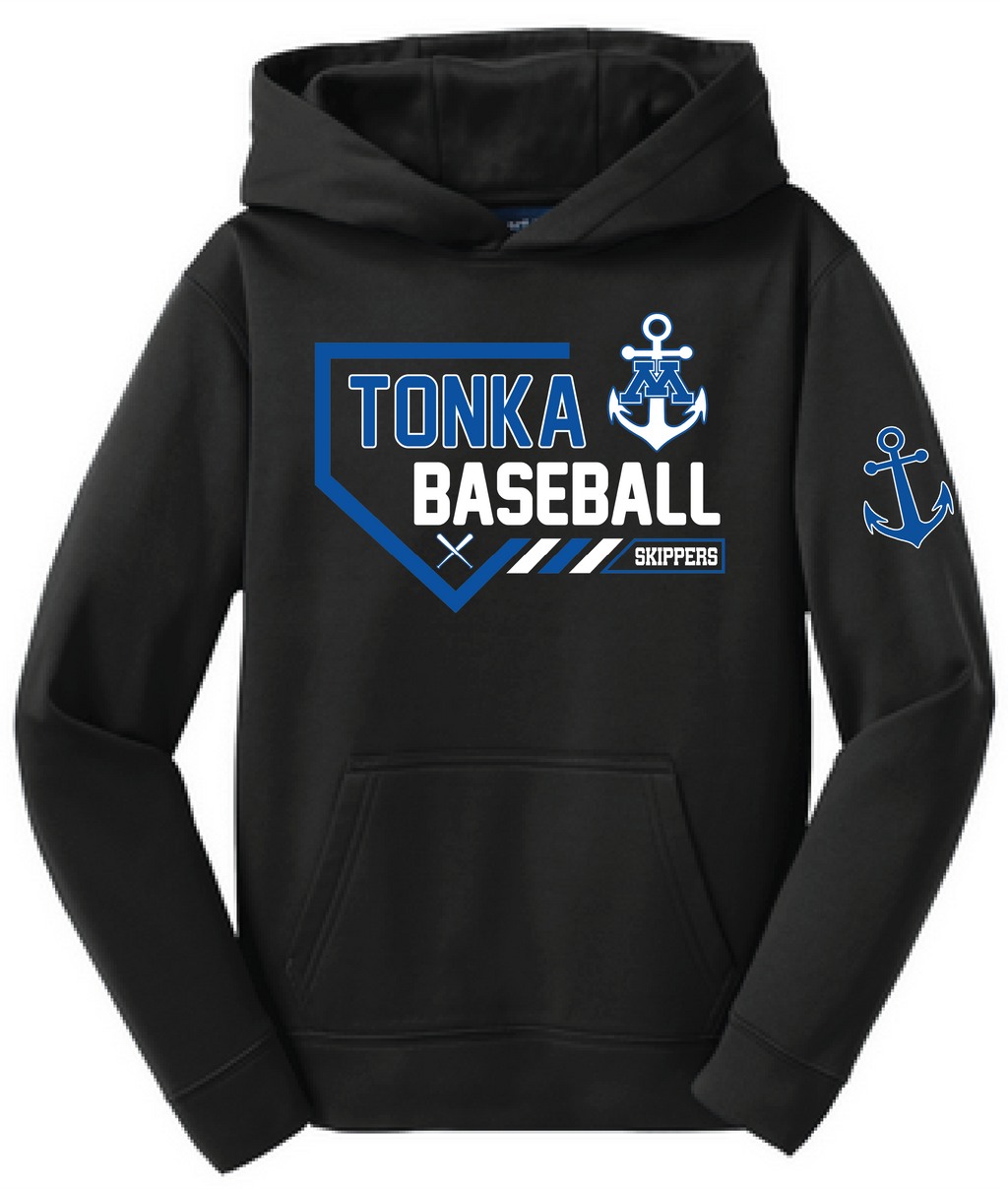 Baseball Youth Performance Fleece Hoodie