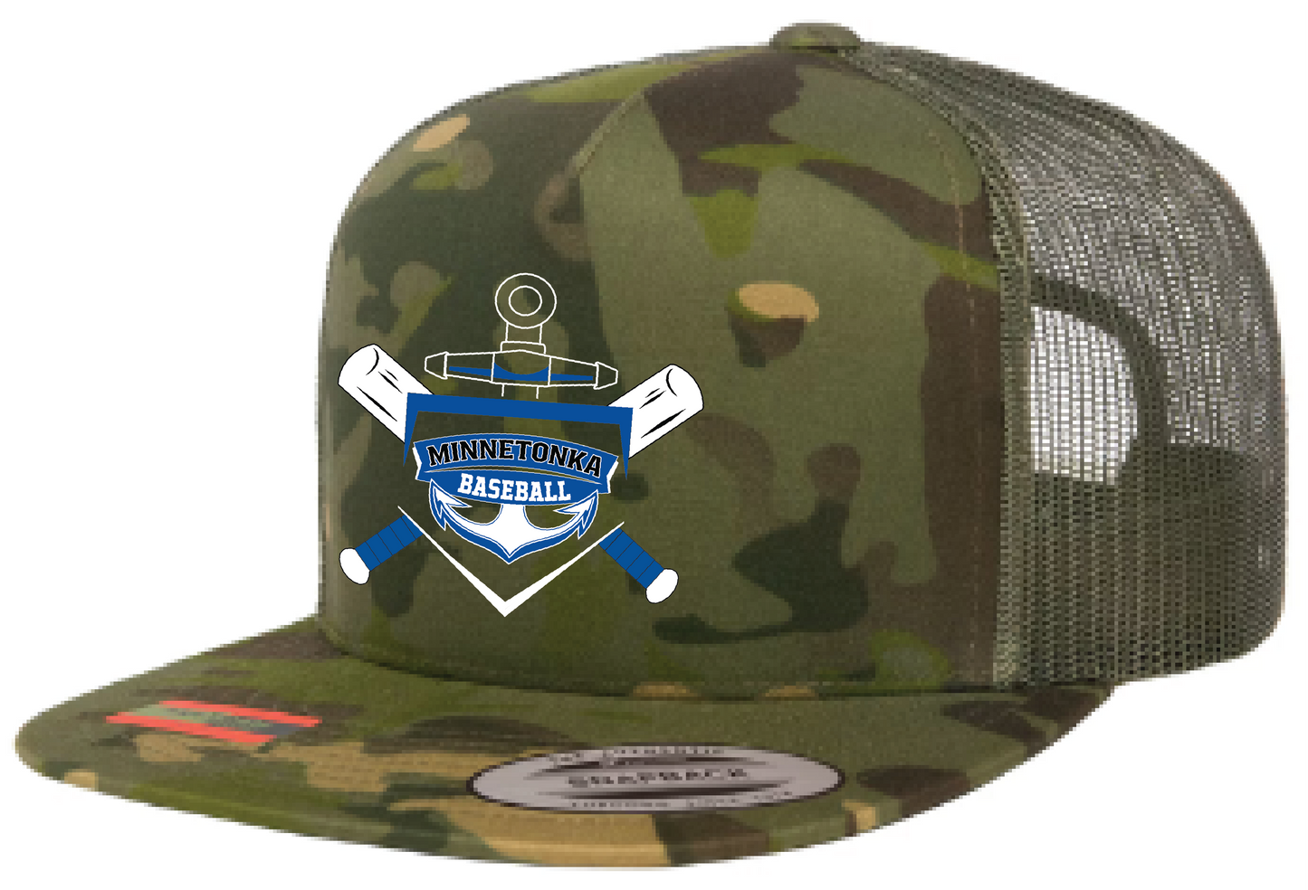 Baseball Yupoong Classic 5-Panel Flatbill Trucker Hat