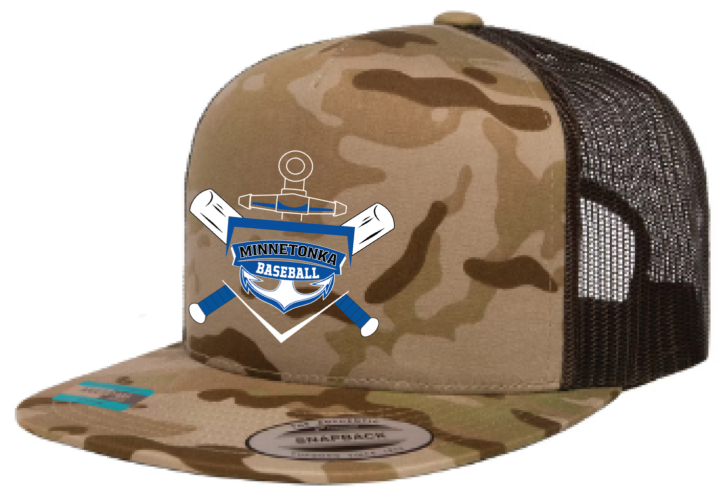 Baseball Yupoong Classic 5-Panel Flatbill Trucker Hat