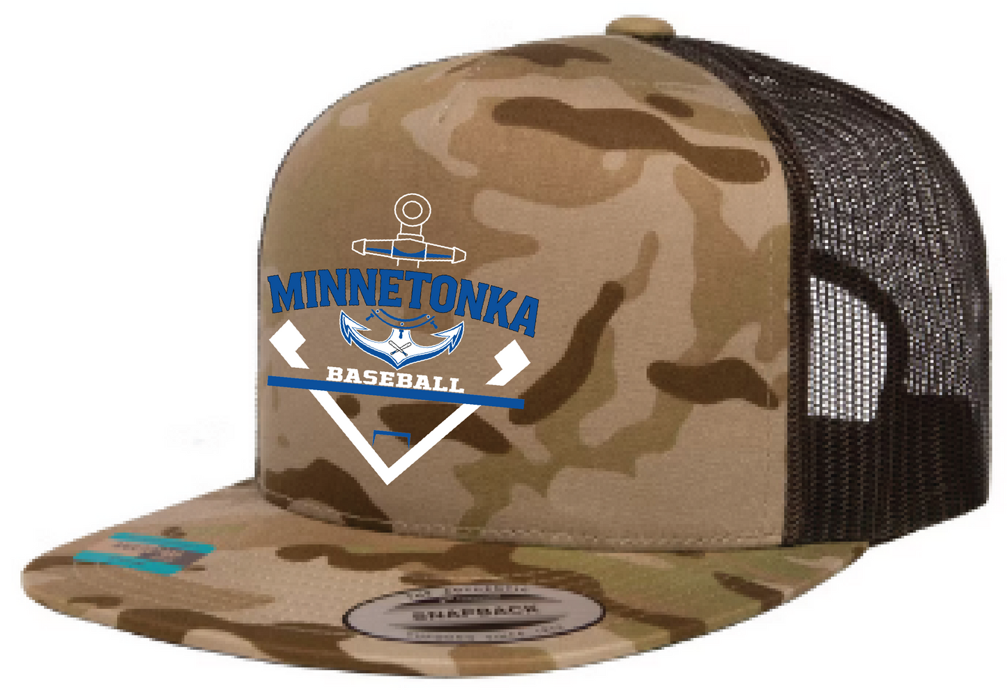 Baseball Yupoong Classic 5-Panel Flatbill Trucker Hat