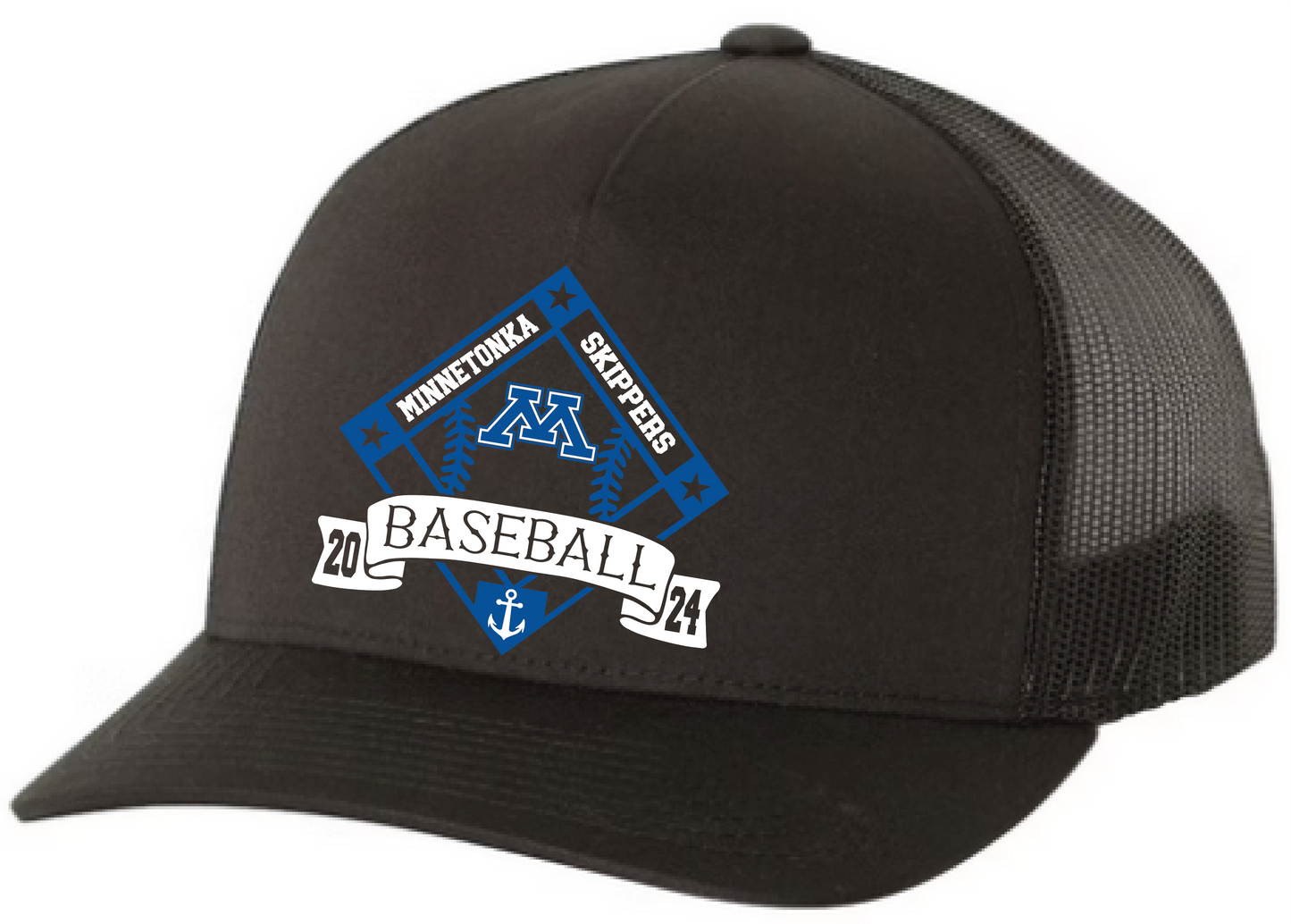 Baseball 5 Panel Snapback Trucker Hat