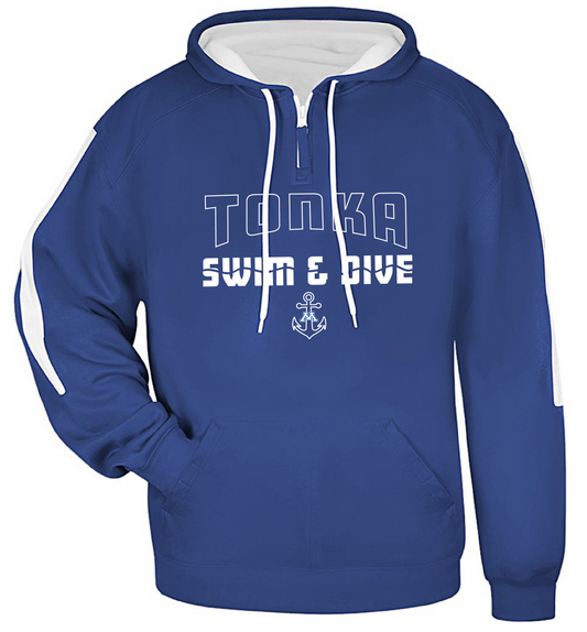 Tonka Swim & Dive Sm Anchor Sideline Fleece Hoodie - Adult/Youth