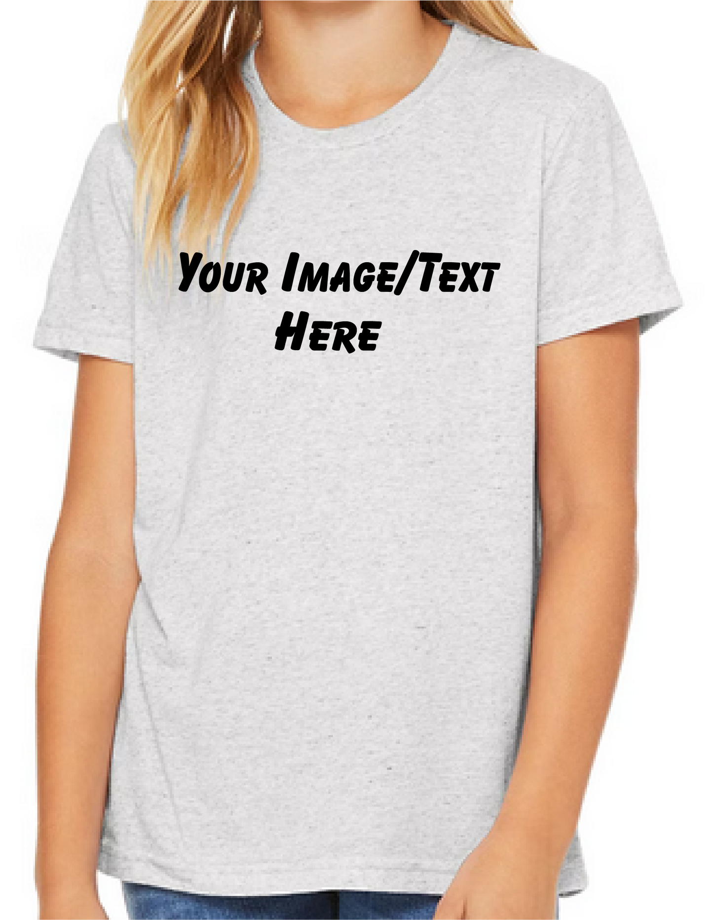 Custom Image/Text - Youth Tri-Blend T-Shirt