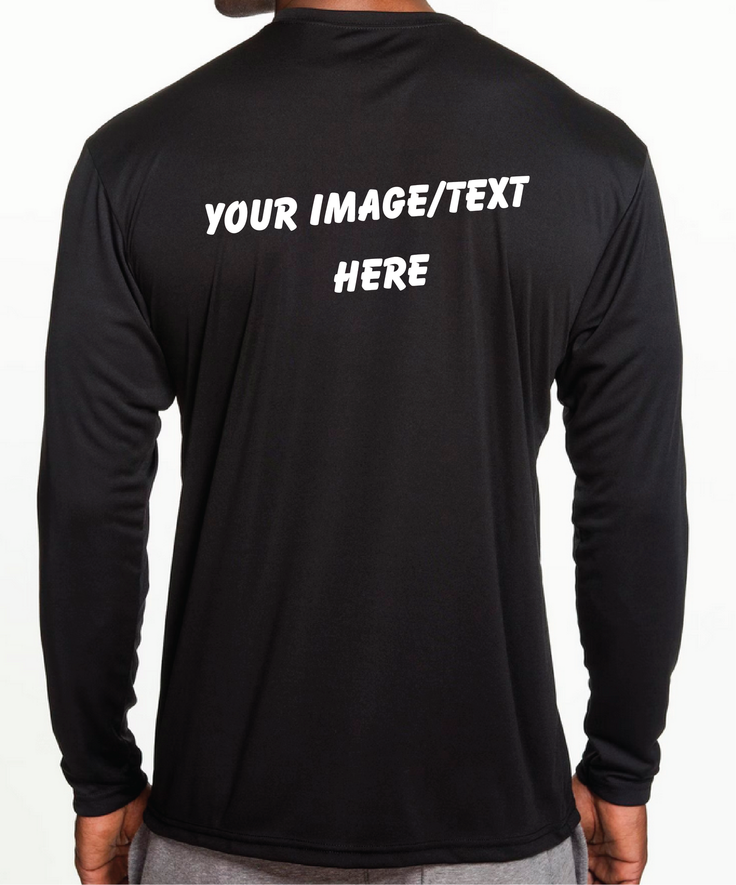 Custom Image/Text - Adult/Youth Polyester Long Sleeve